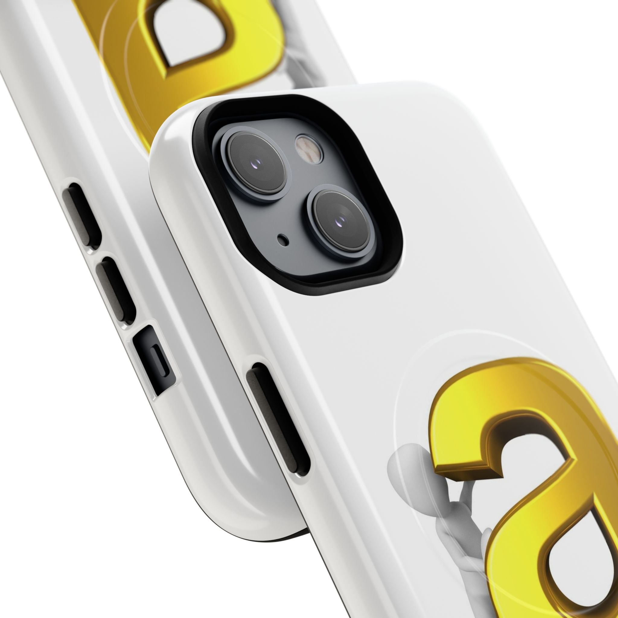 3D Gold Letter A Phone Case | Tough Magnetic Case