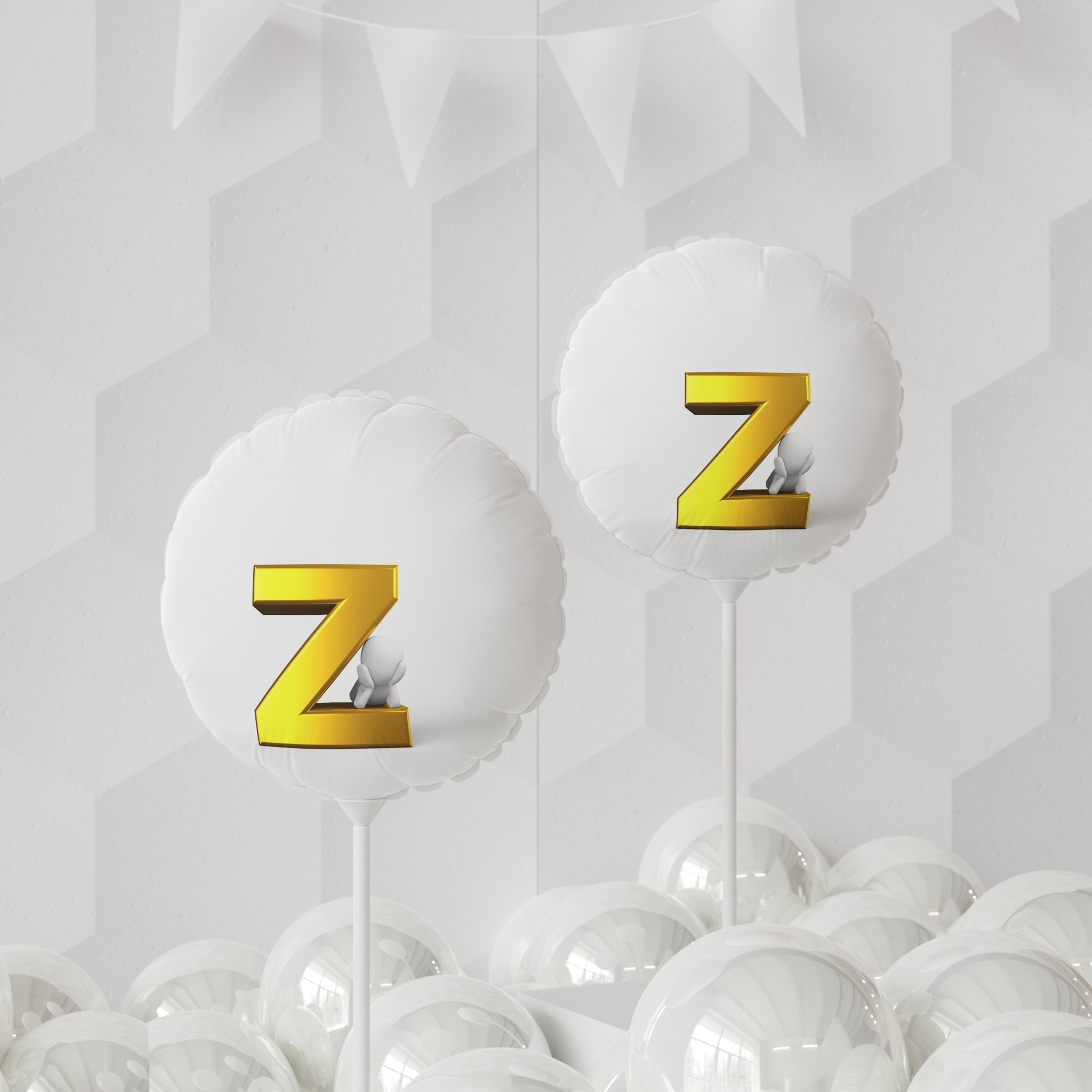 Gold Letter Z Balloon | Round 11" Foil Balloon