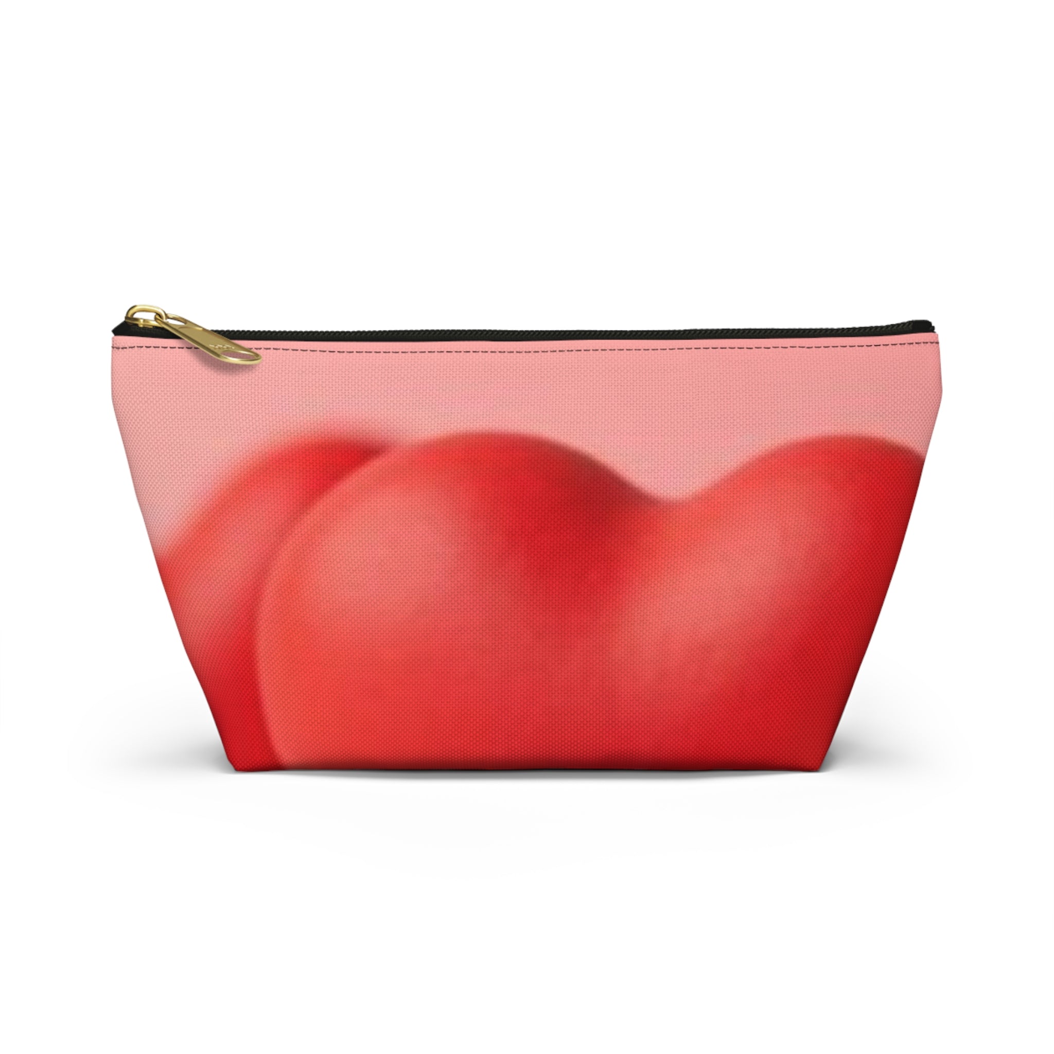 Red Hearts Petals Accessory Pouch
