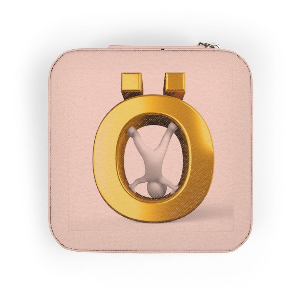 Gold Letter Ö Jewelry Travel Case | Compact Portable Organizer