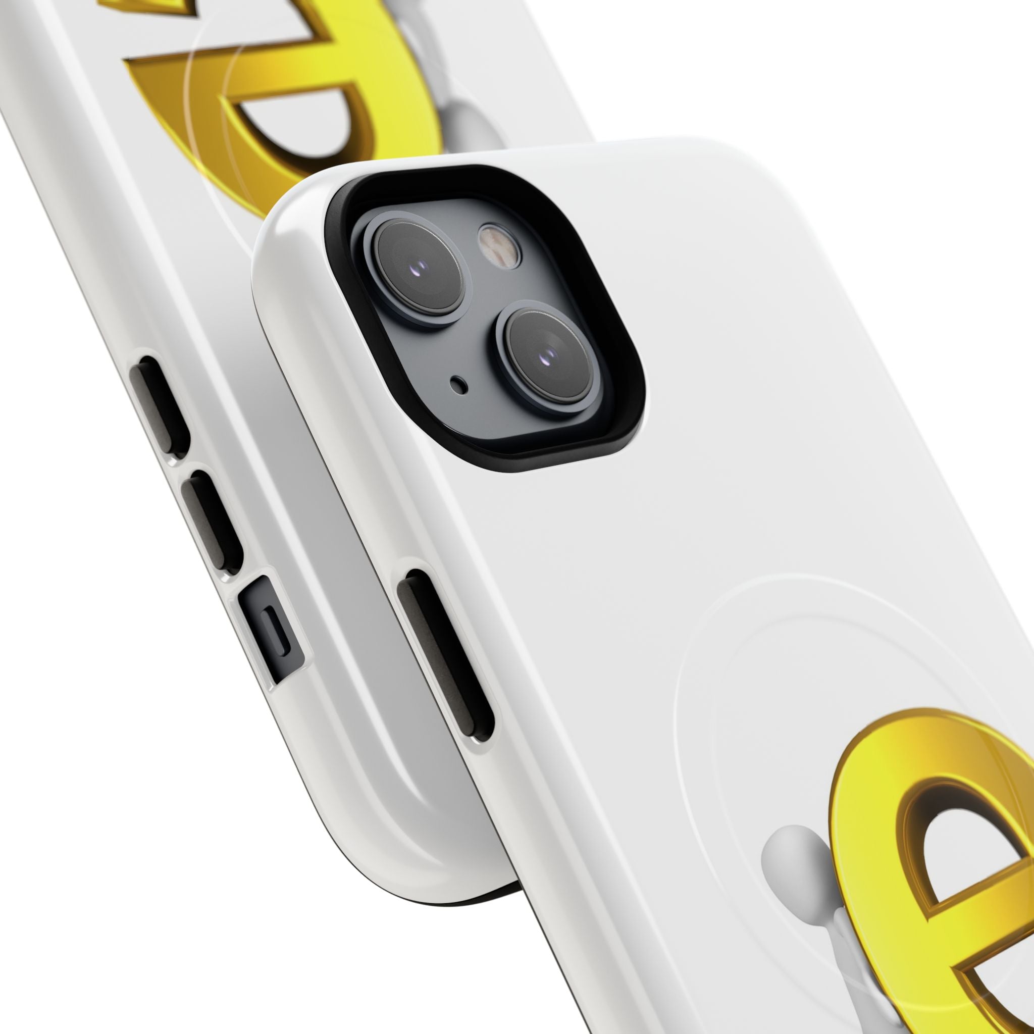 3D Gold Letter E Phone Case | Tough Magnetic Case