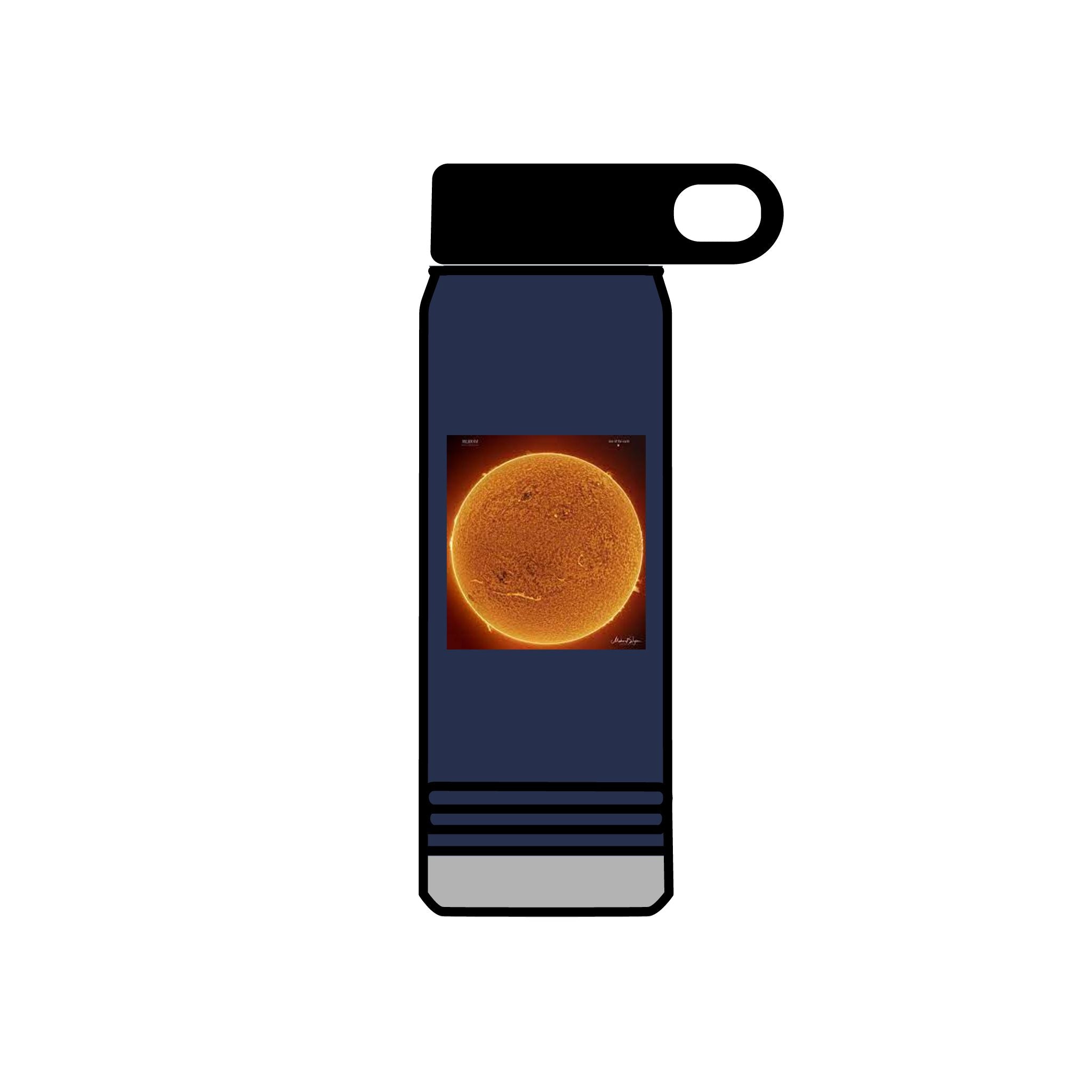 Solar Sun Image Water Bottle | 20oz Stainless Steel Bottle