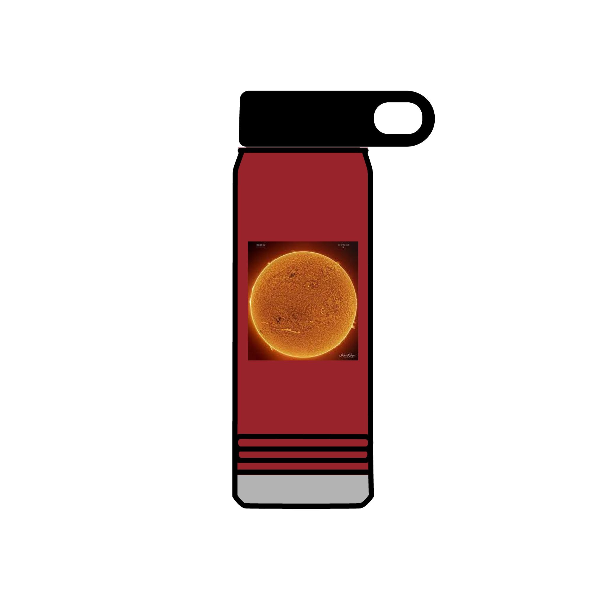 Solar Sun Image Water Bottle | 20oz Stainless Steel Bottle