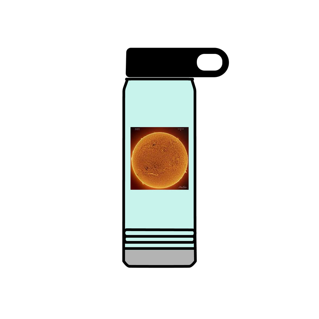 Solar Sun Image Water Bottle | 20oz Stainless Steel Bottle