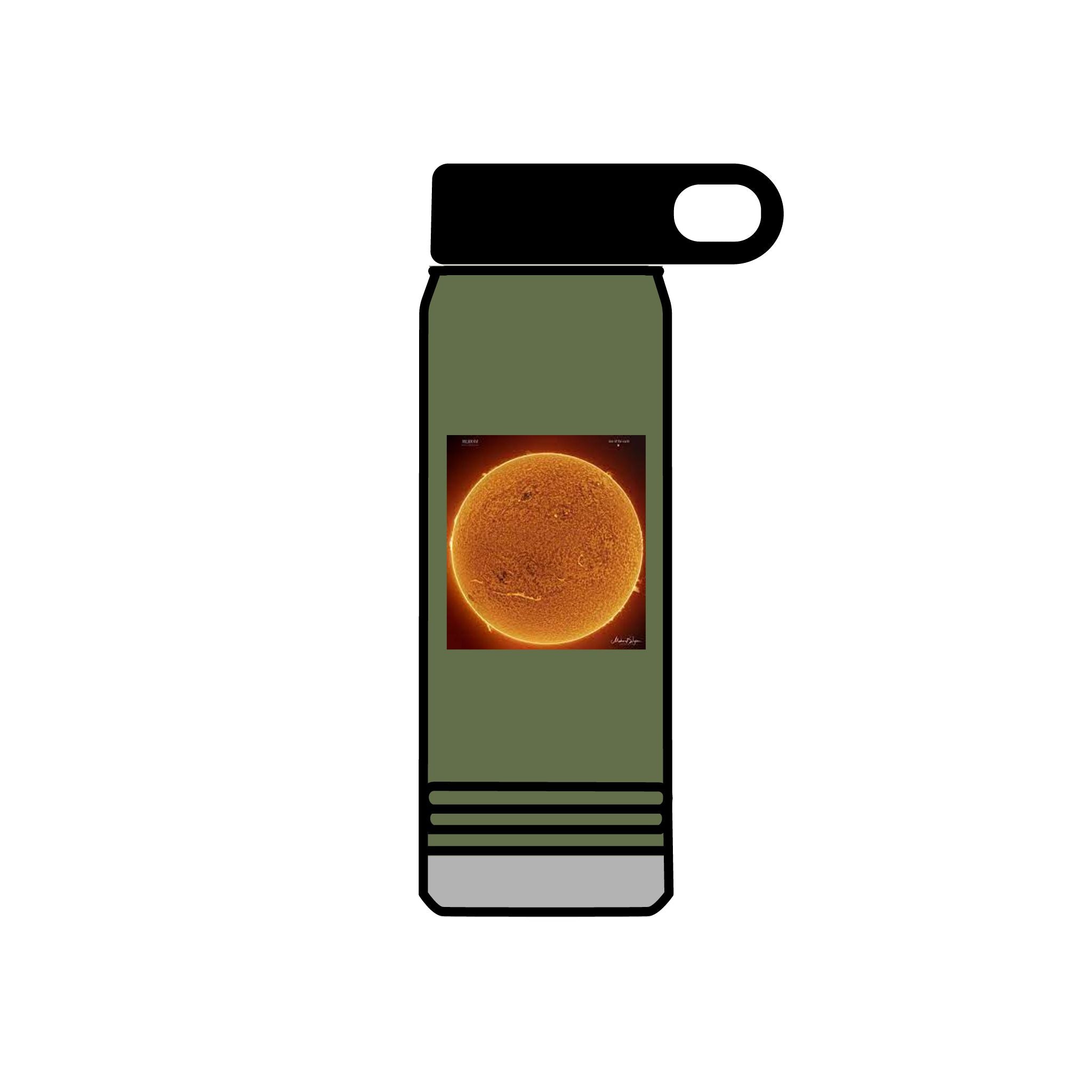 Solar Sun Image Water Bottle | 20oz Stainless Steel Bottle