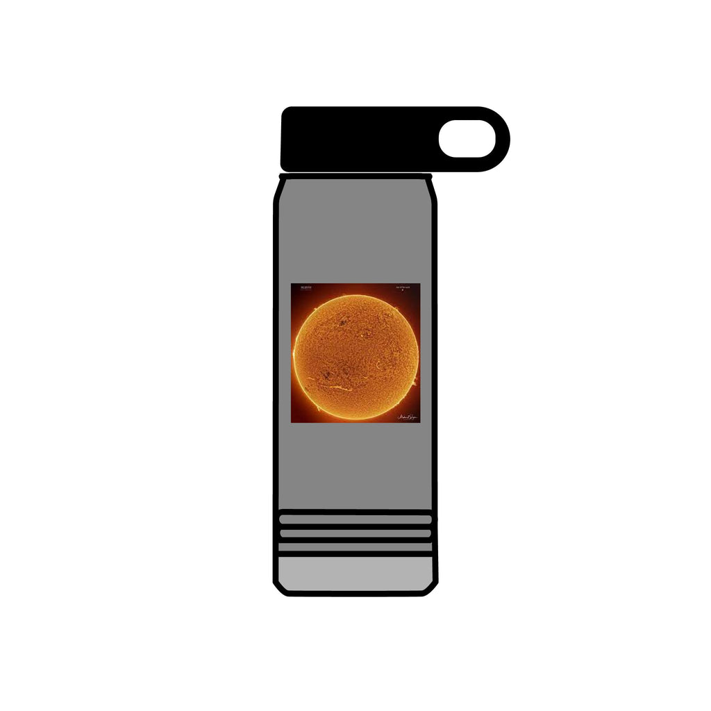 Solar Sun Image Water Bottle | 20oz Stainless Steel Bottle
