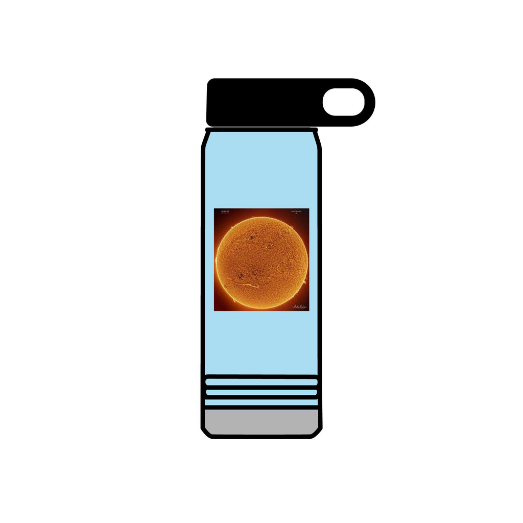 Solar Sun Image Water Bottle | 20oz Stainless Steel Bottle