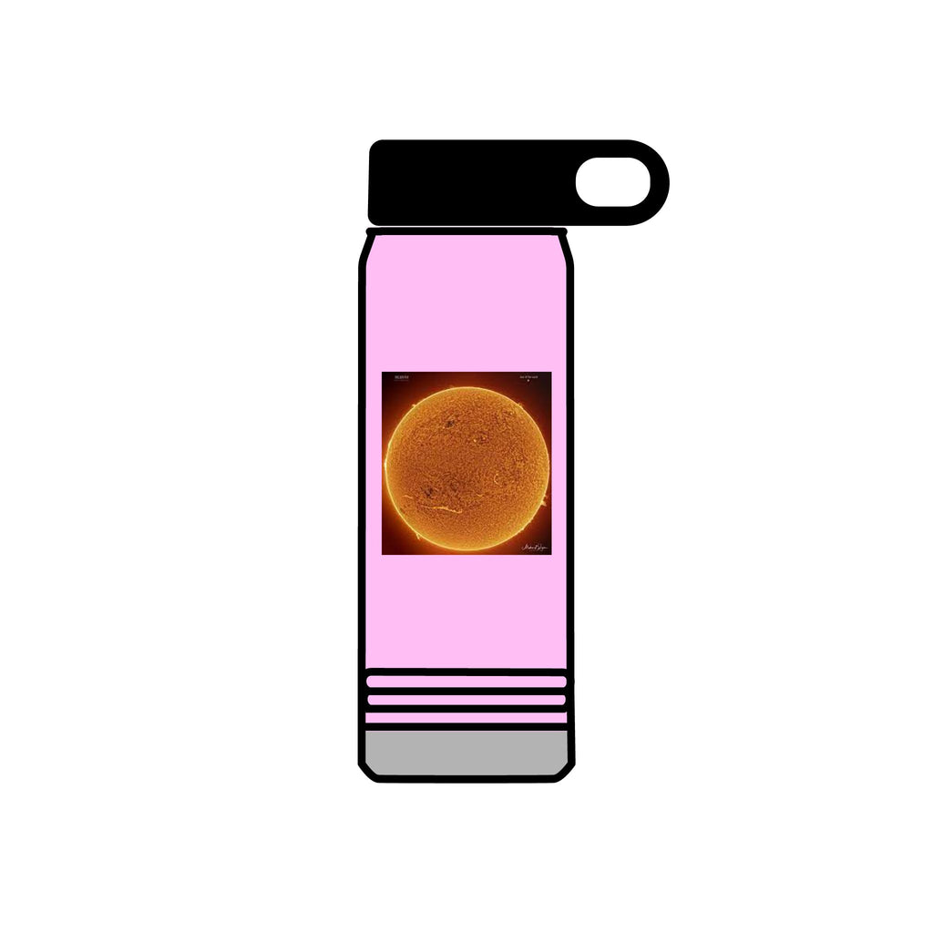 Solar Sun Image Water Bottle | 20oz Stainless Steel Bottle