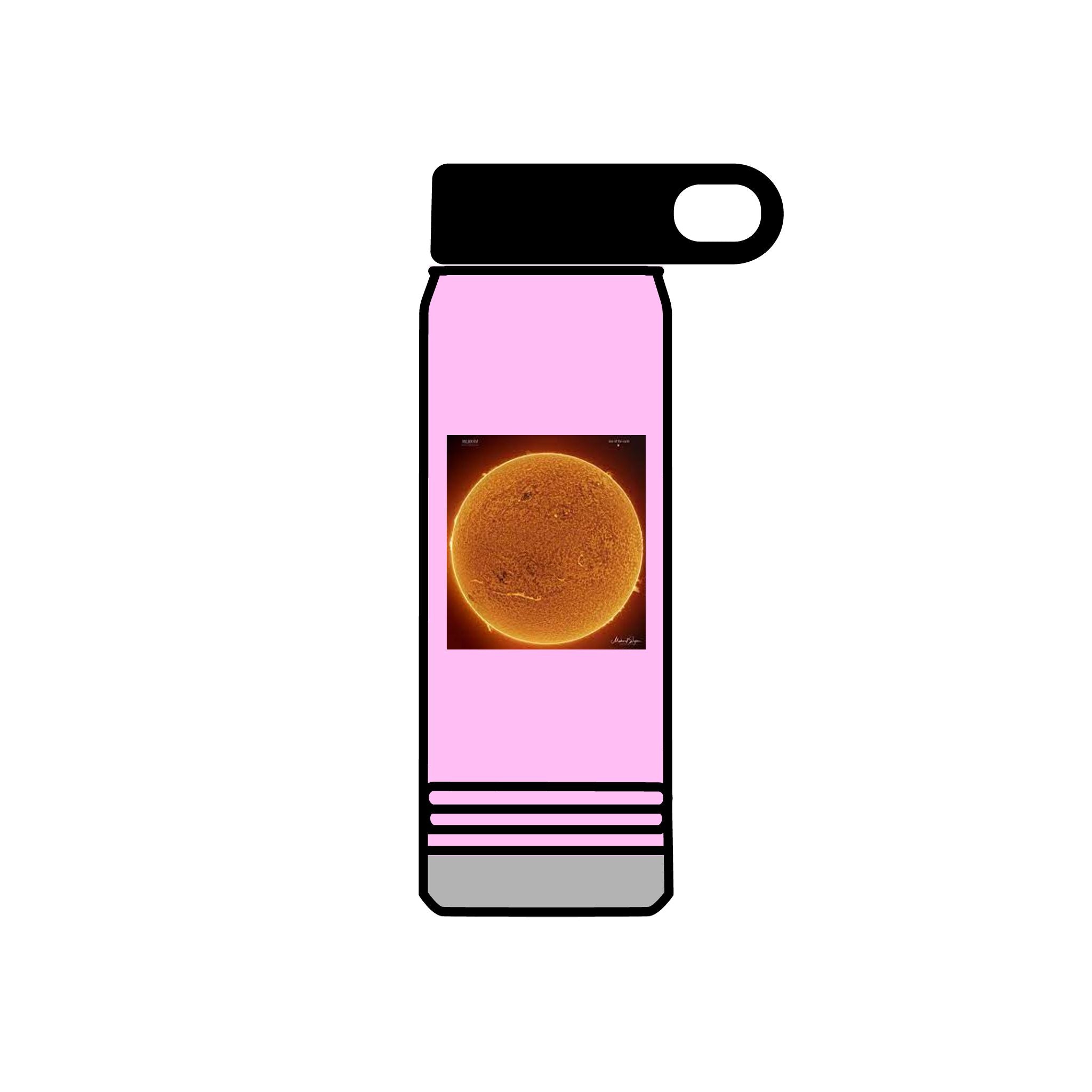 Solar Sun Image Water Bottle | 20oz Stainless Steel Bottle