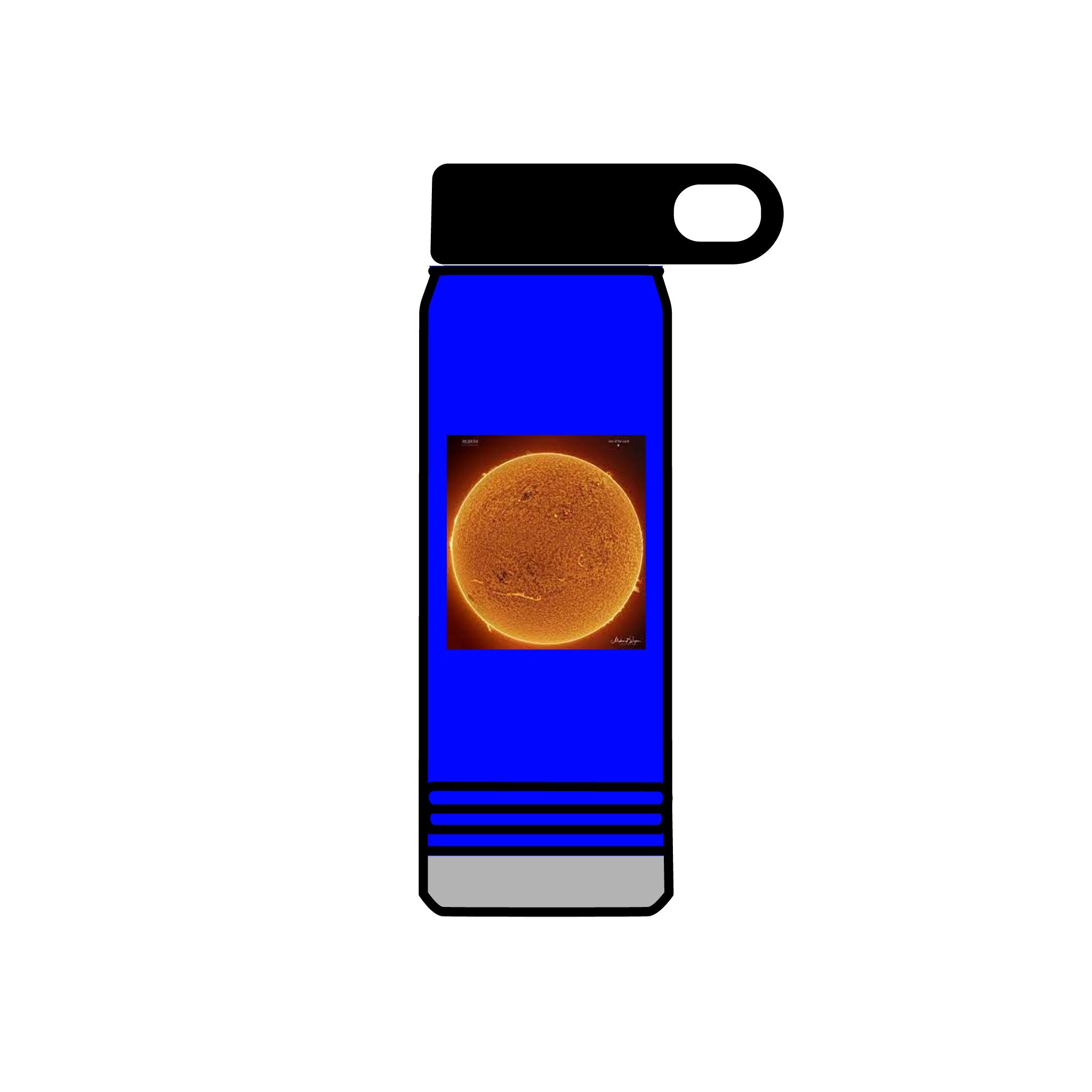 Solar Sun Image Water Bottle | 20oz Stainless Steel Bottle