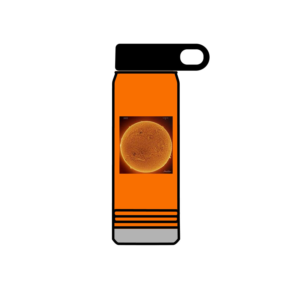 Solar Sun Image Water Bottle | 20oz Stainless Steel Bottle