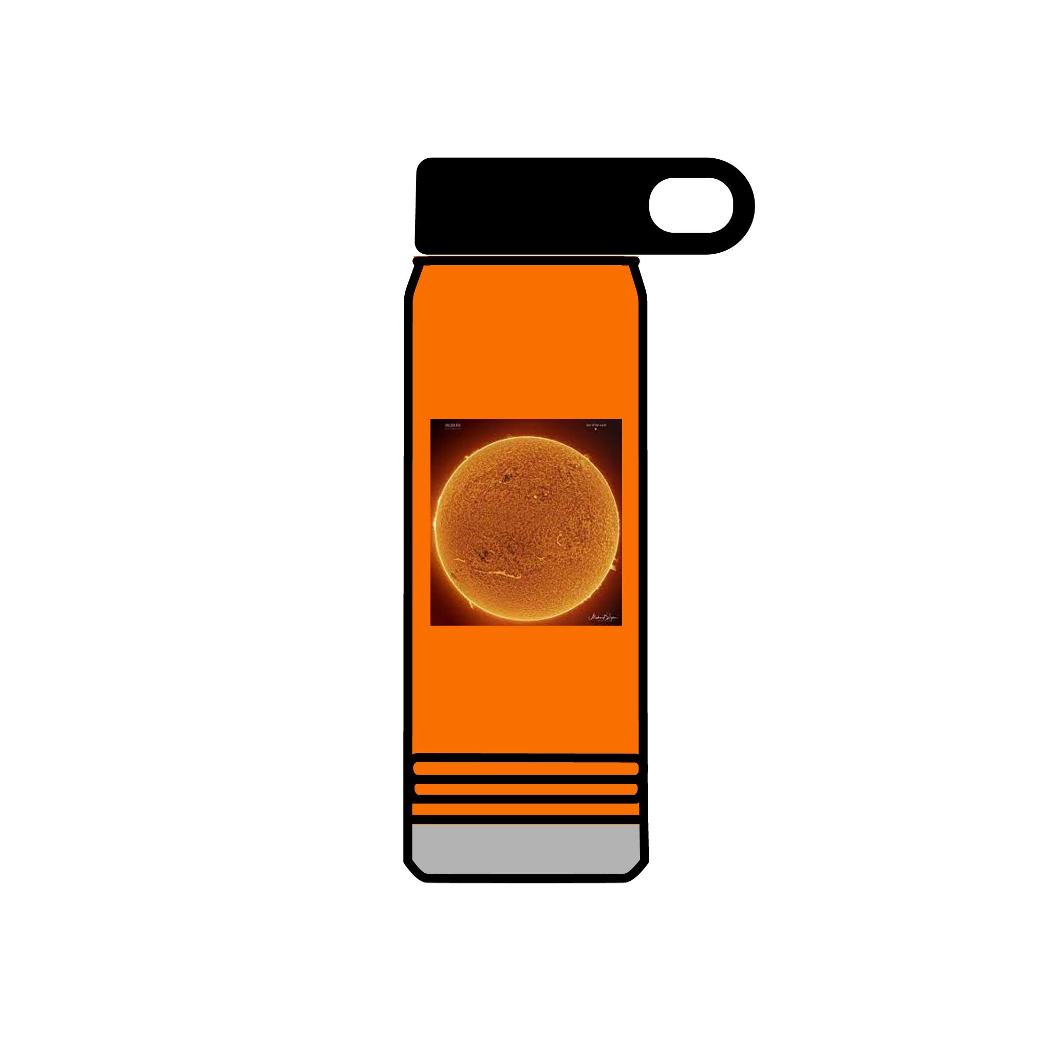 Solar Sun Image Water Bottle | 20oz Stainless Steel Bottle
