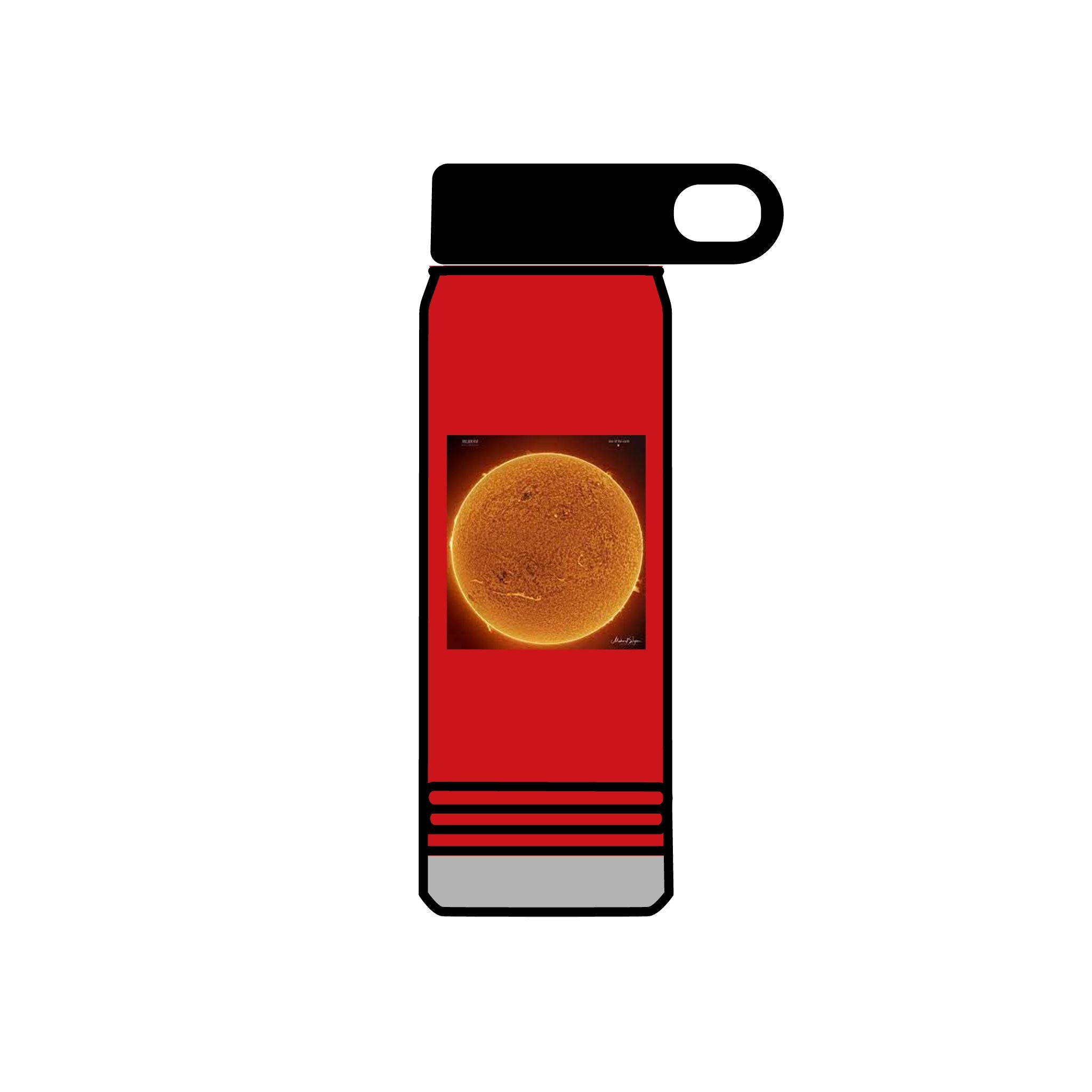 Solar Sun Image Water Bottle | 20oz Stainless Steel Bottle