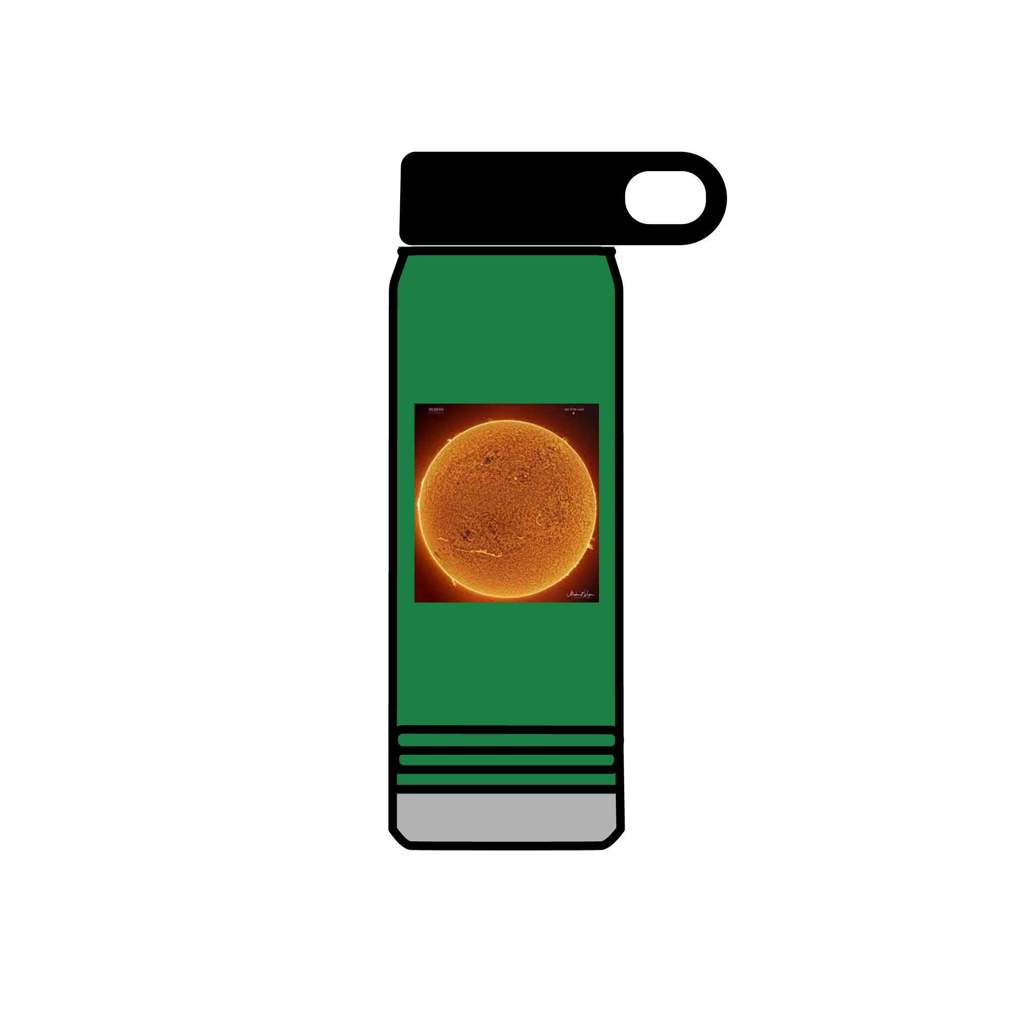 Solar Sun Image Water Bottle | 20oz Stainless Steel Bottle