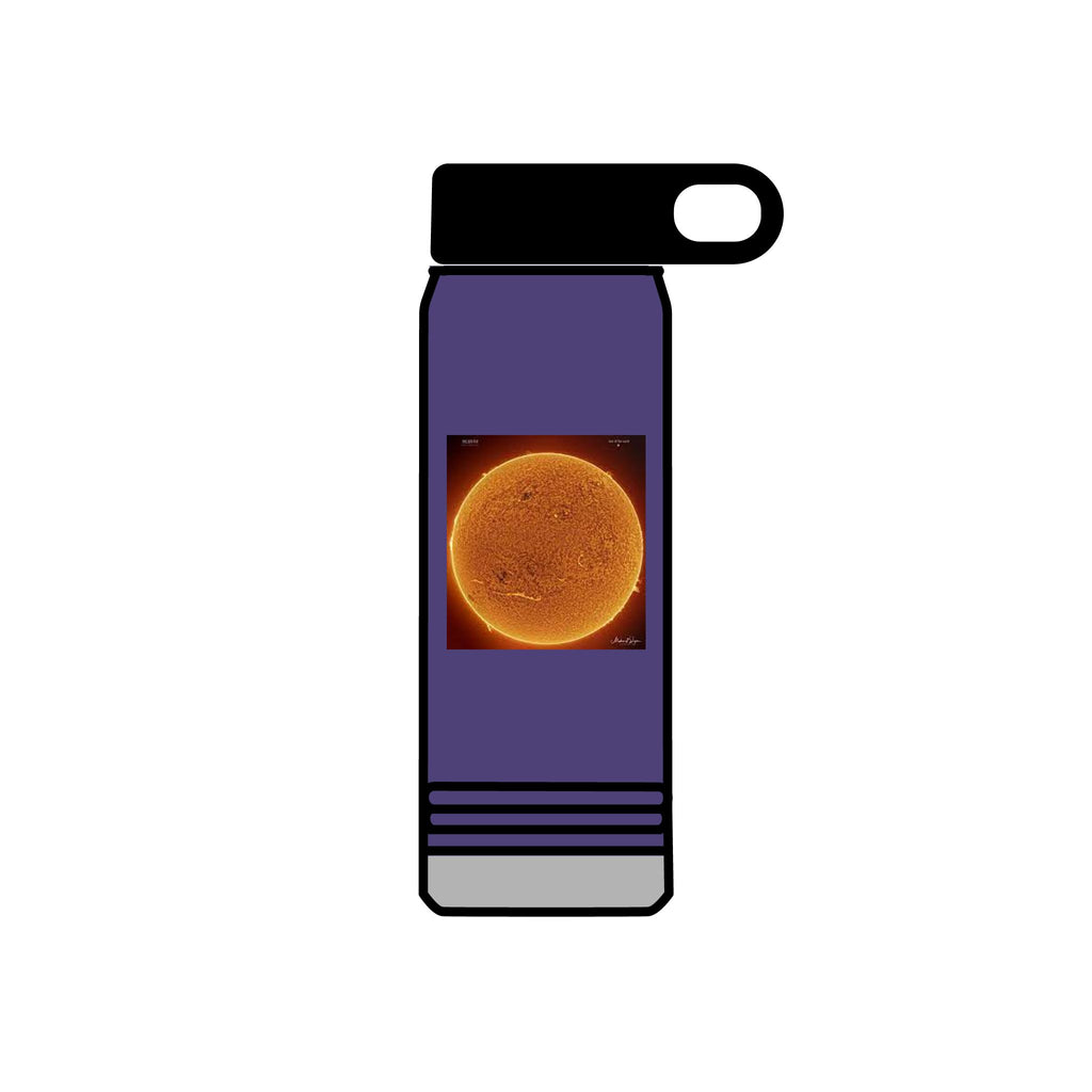 Solar Sun Image Water Bottle | 20oz Stainless Steel Bottle
