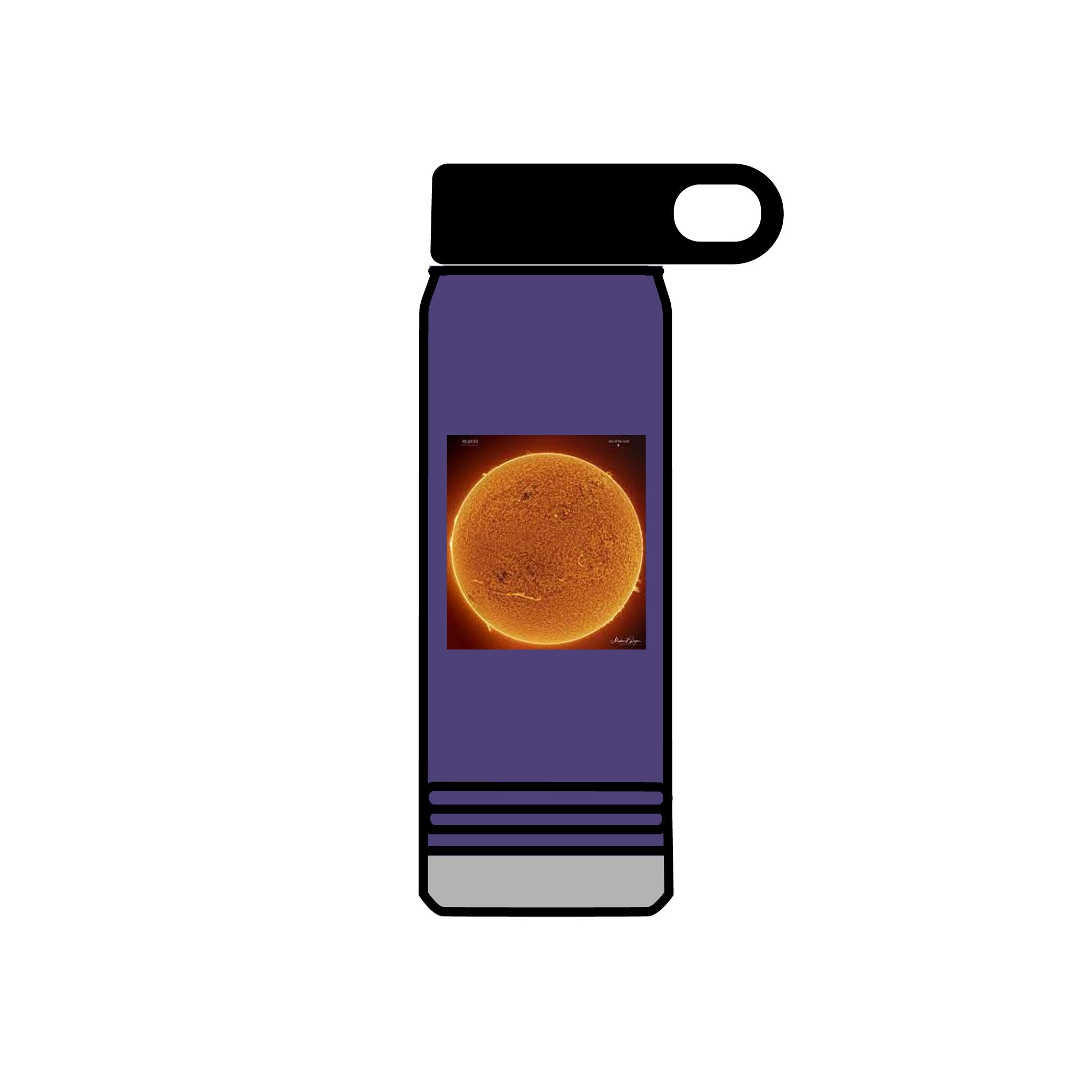Solar Sun Image Water Bottle | 20oz Stainless Steel Bottle
