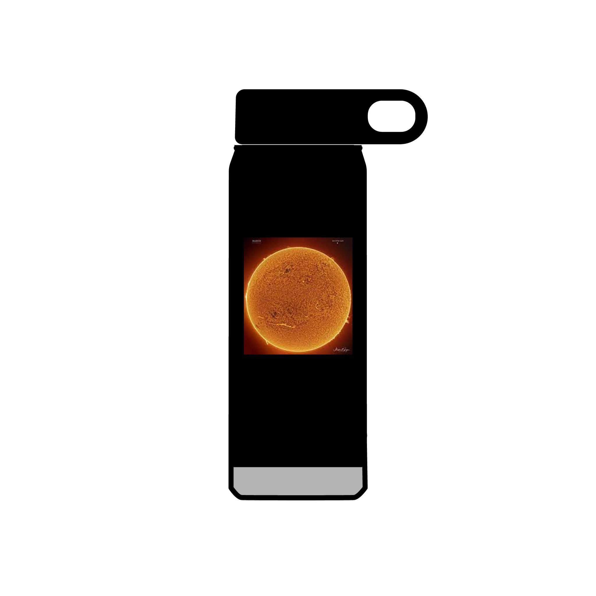 Solar Sun Image Water Bottle | 20oz Stainless Steel Bottle