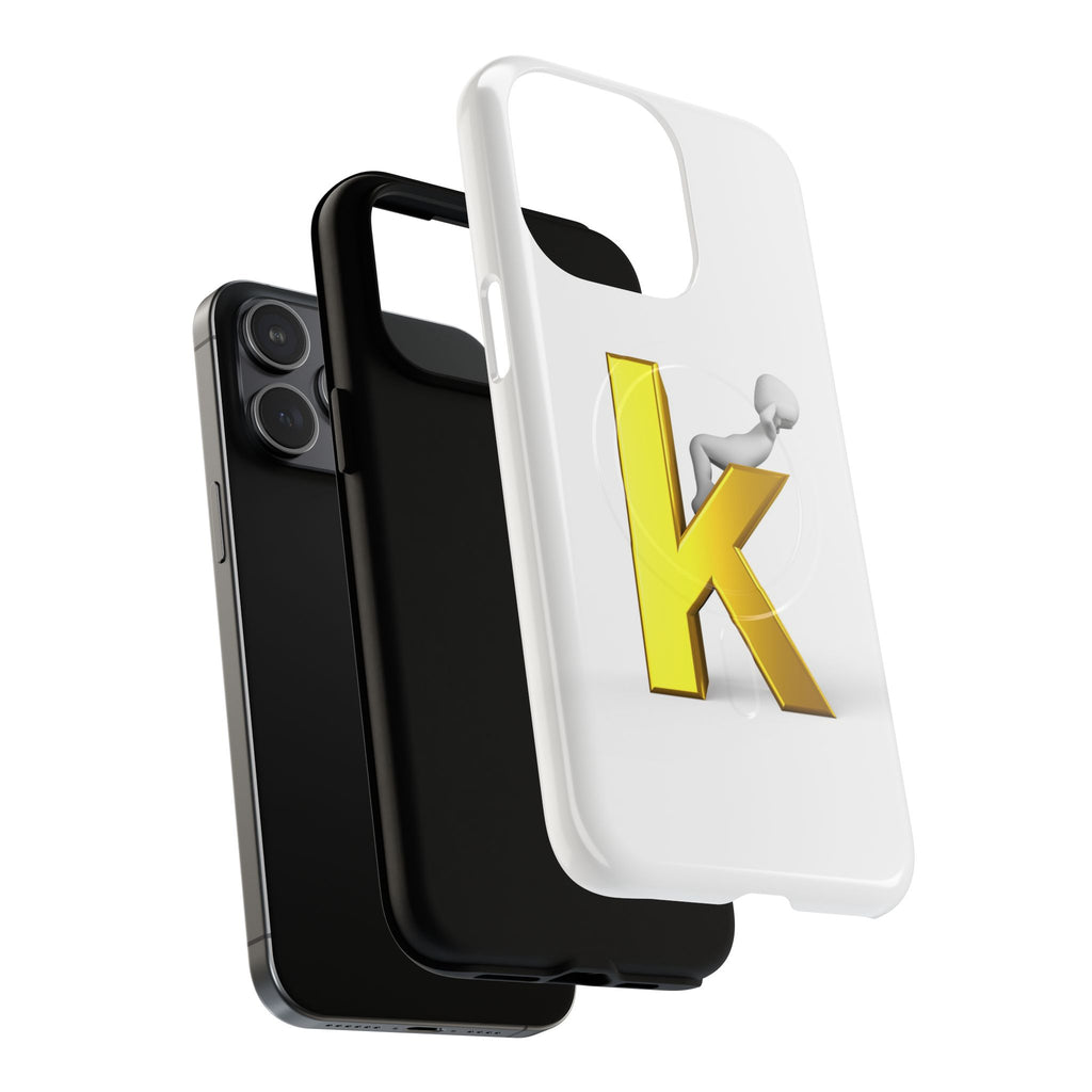 Letter K Logo Phone Case | Tough Magnetic Case, Initial Monogram