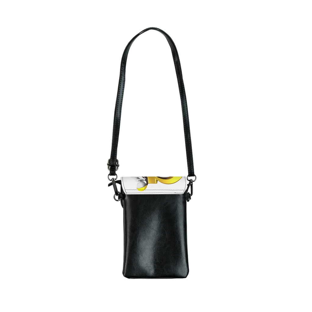 Yellow letter g Graphic Small Cell Phone Wallet | Crossbody Phone Pouch
