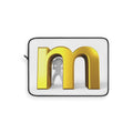Gold Letter M Laptop Sleeve | Monogram Initial Case