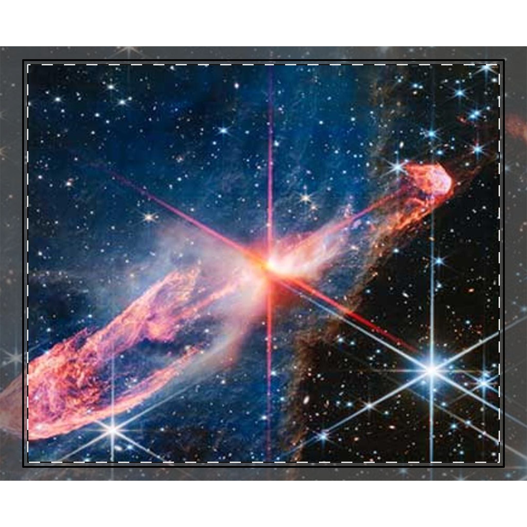 Nebula Space Scene Woven-Style Coverlet