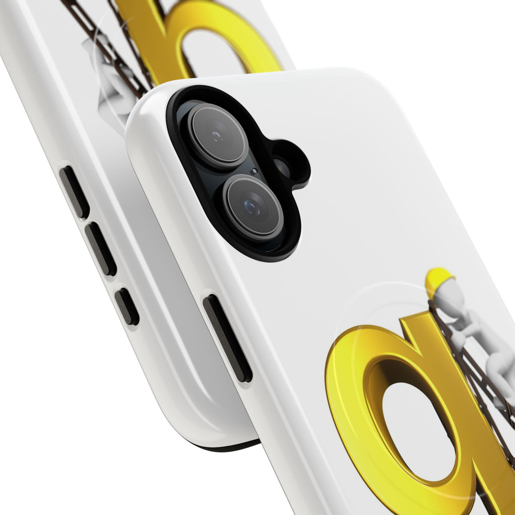 Golden Letter G Construction phone case | Magnetic Tough Case
