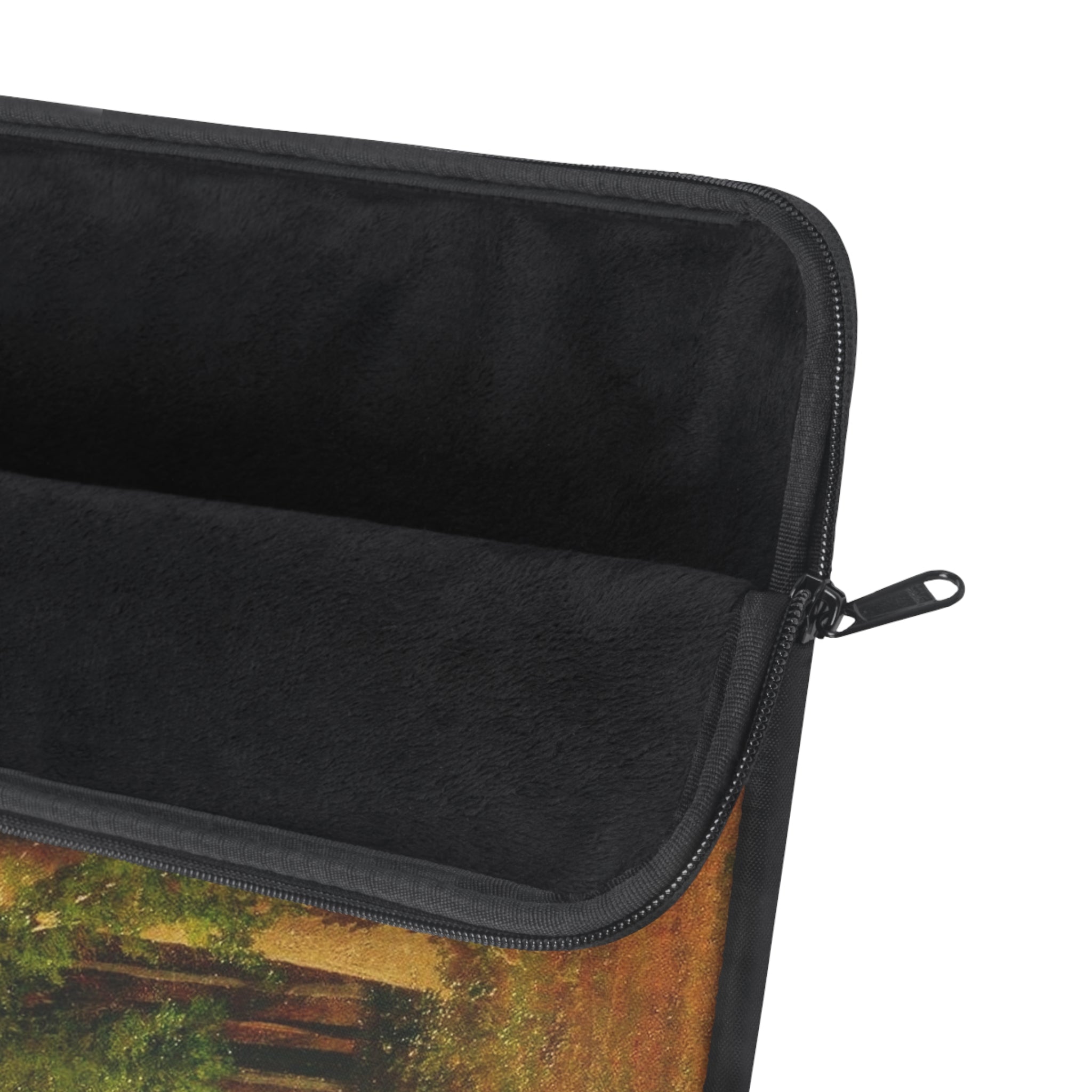 Forest Path Painting Laptop Sleeve | Woodland Trees Landscape Art