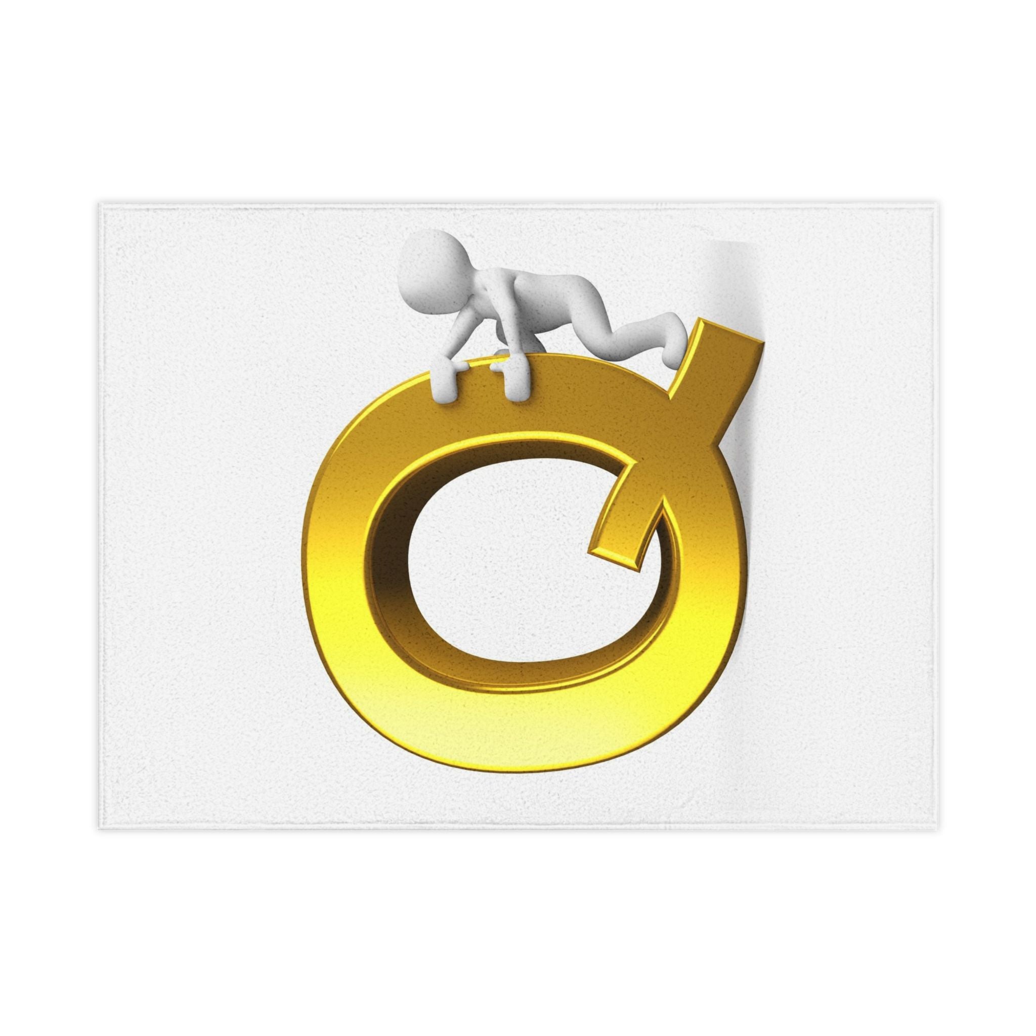 Gold Letter Q toddler blanket | Alphabet initial nursery decor