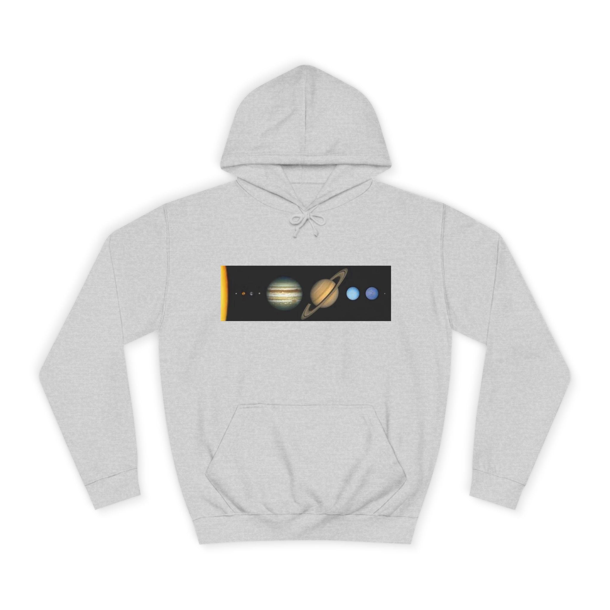 Solar System Planets Hoodie | Saturn Jupiter Earth Mars Nebula Design