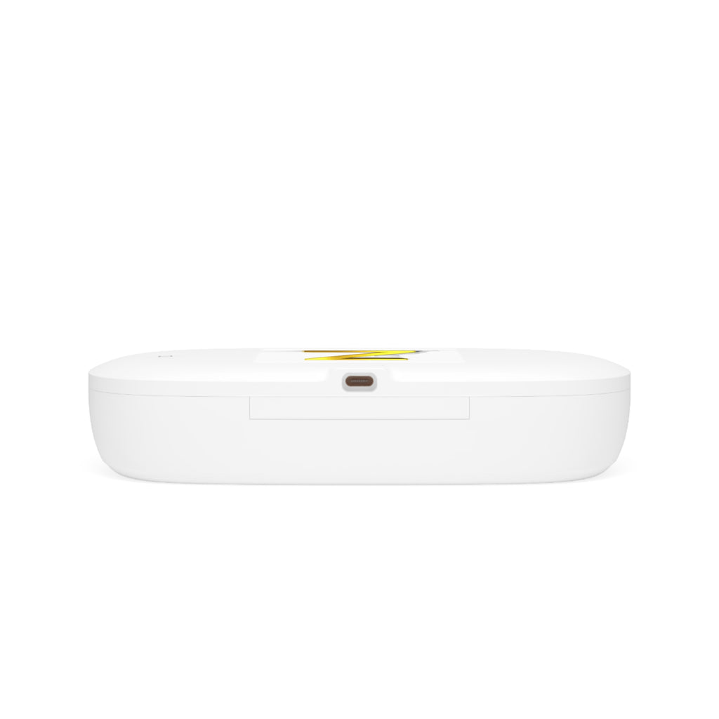 Gold 3D Letter Z UV Phone Sanitizer and Wireless Charging Pad