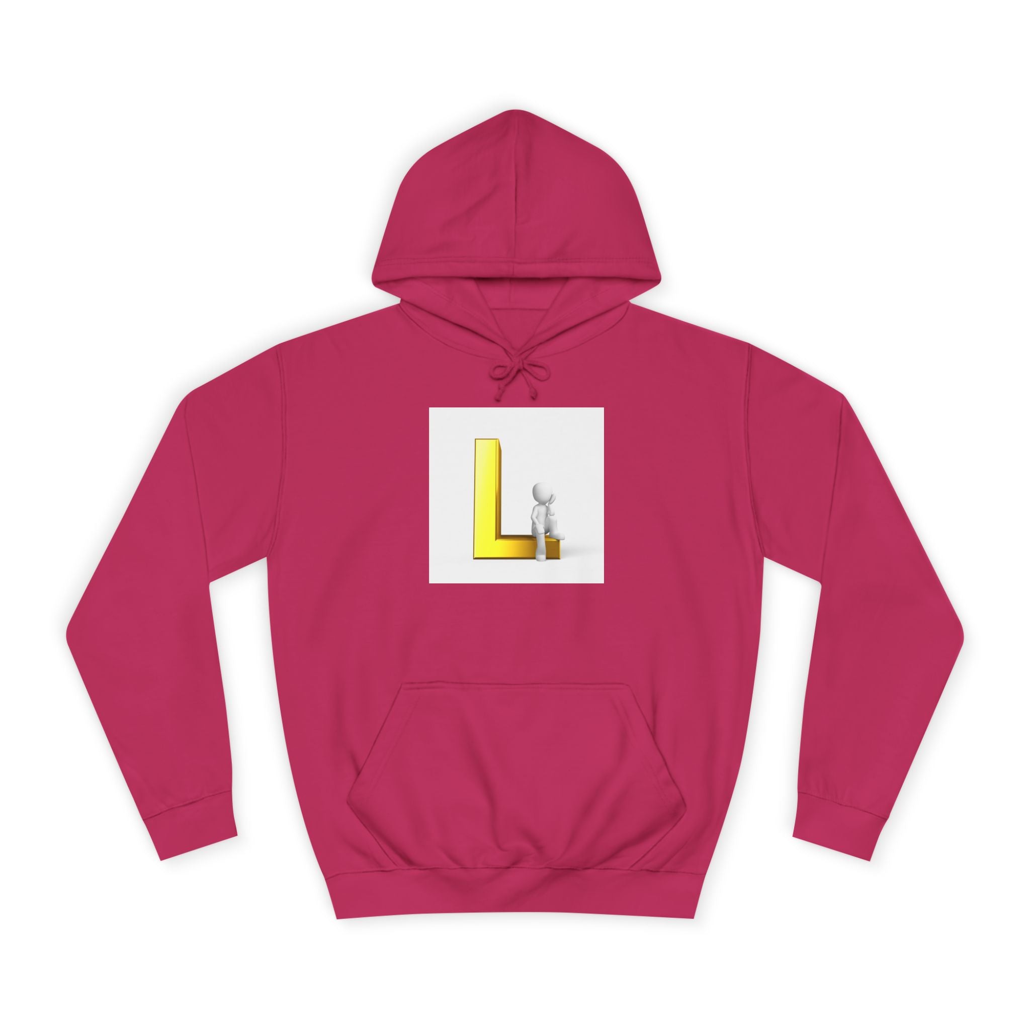 Sweat à capuche lettre L en 3D avec figurine | Sweat initial L