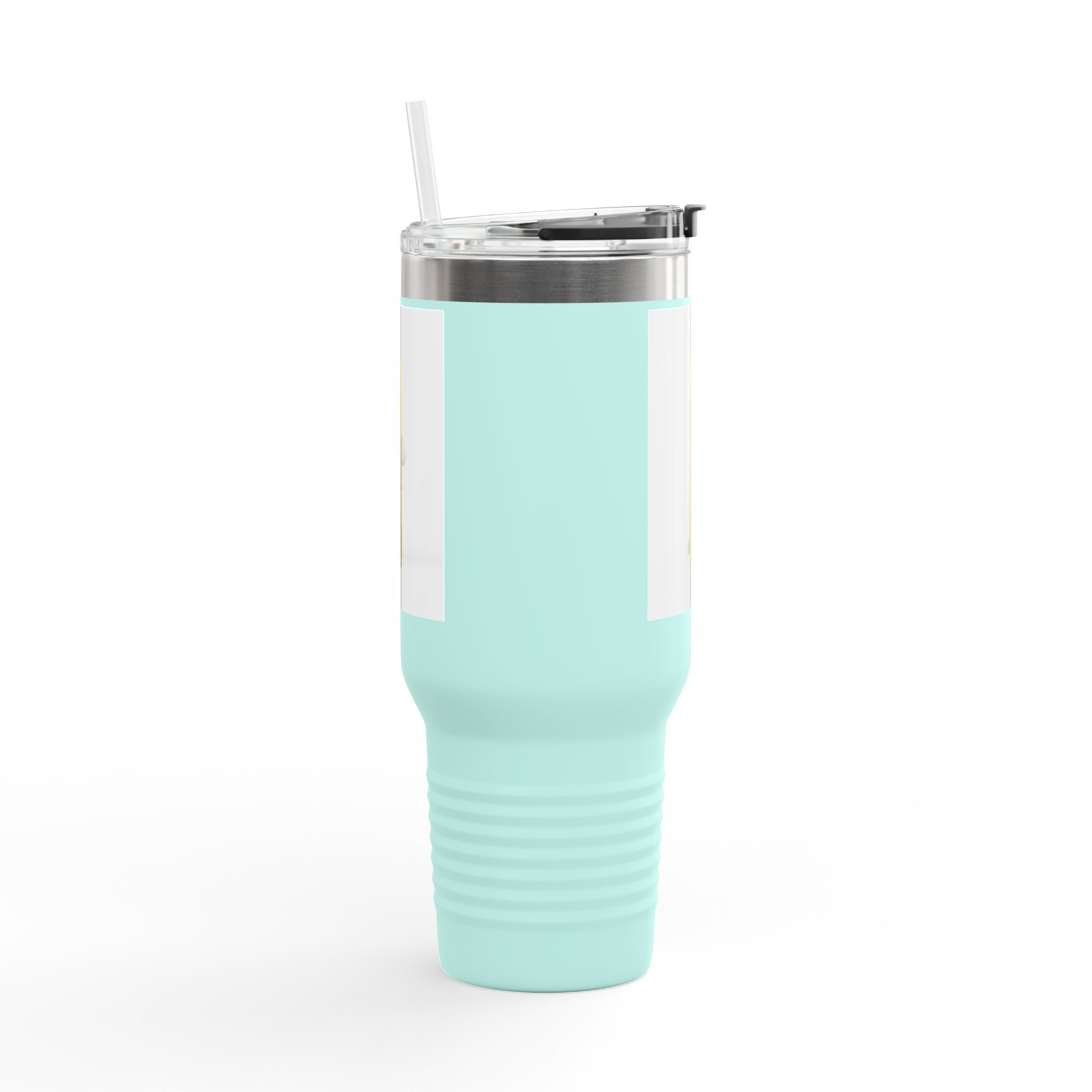 Yellow Letter i Character Travel Mug | 40oz Insulated Tumbler