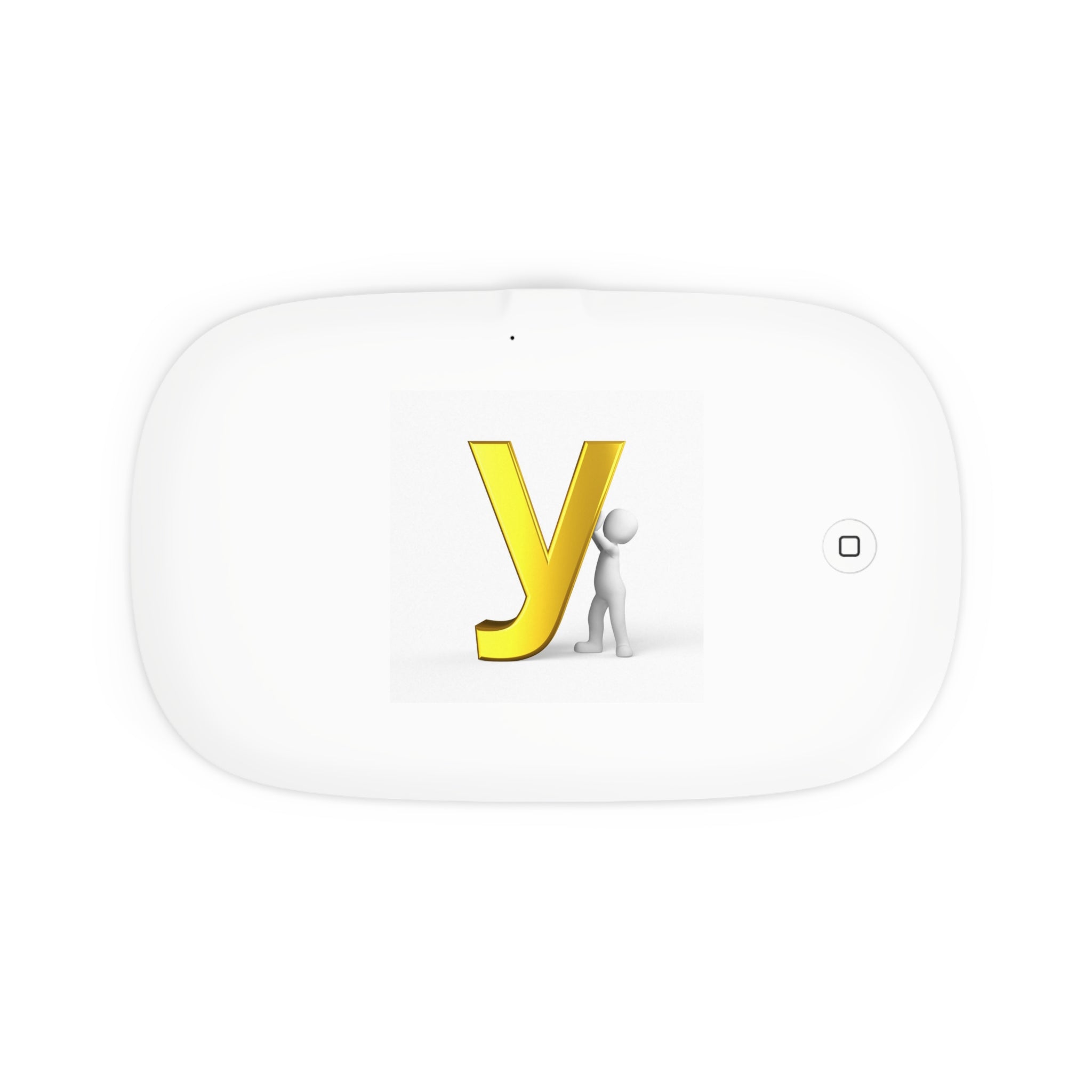 Yellow Letter Y monogram UV Phone Sanitizer and Wireless Charging Pad
