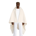 Cozy Hooded Sherpa Fleece Blanket | Gold Letter Y With Figure