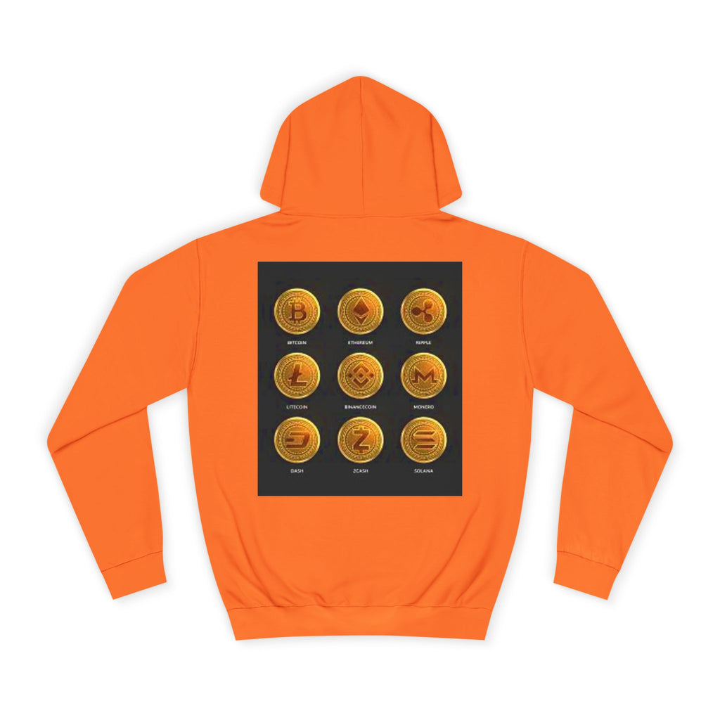 Crypto Coin Icons Hoodie | Bitcoin Ethereum Litecoin Ripple Doge Zcash Monero