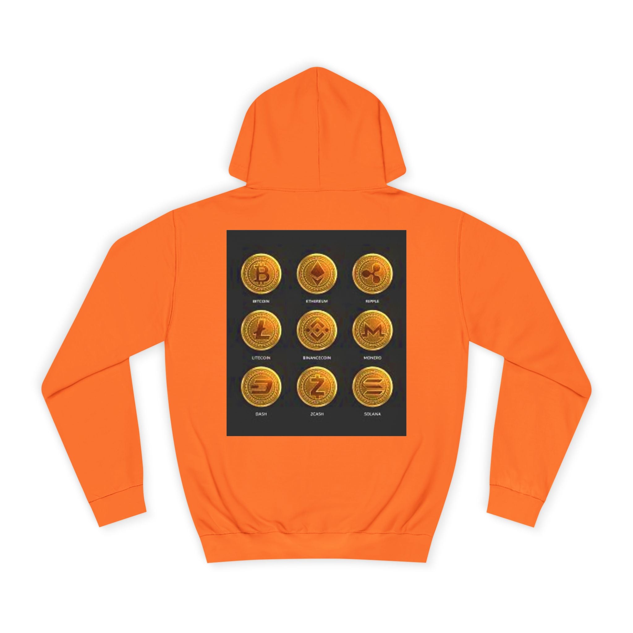 Crypto Coin Icons Hoodie | Bitcoin Ethereum Litecoin Ripple Doge Zcash Monero
