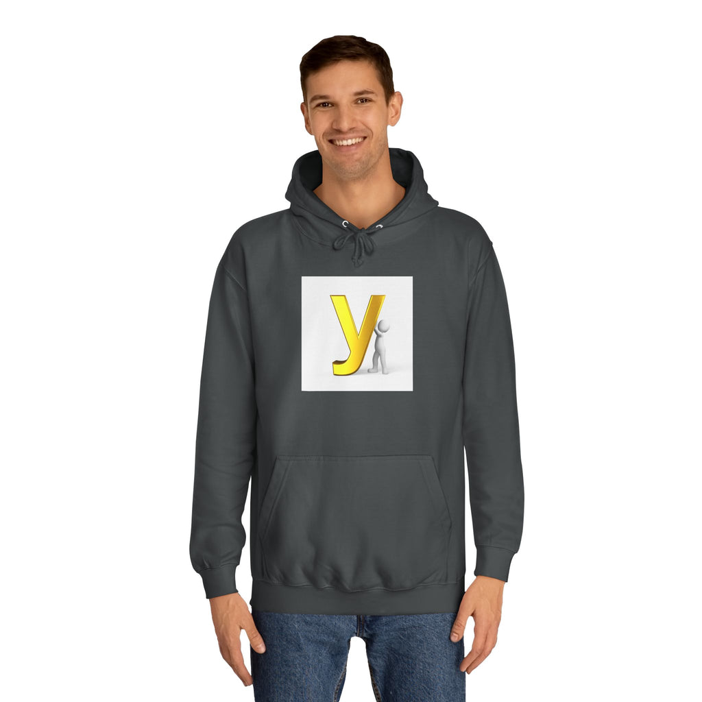 Yellow 3D Letter Y hoodie | Letterman Monogram Initial Sweatshirt