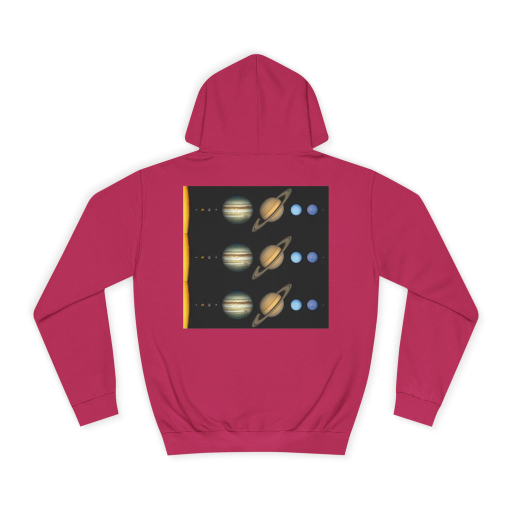 Solar System Planets Hoodie | Saturn Jupiter Earth Mars Nebula Design