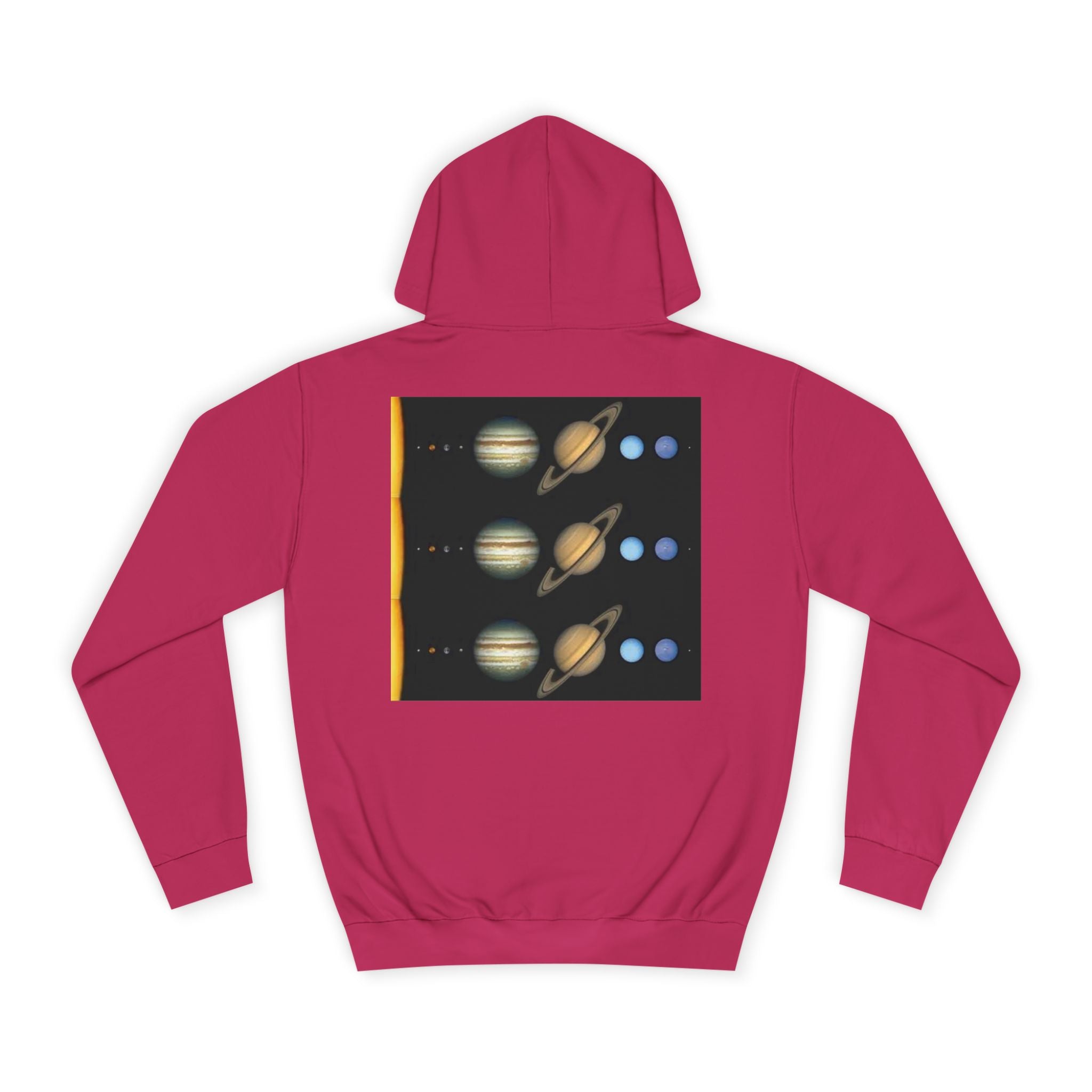 Solar System Planets Hoodie | Saturn Jupiter Earth Mars Nebula Design
