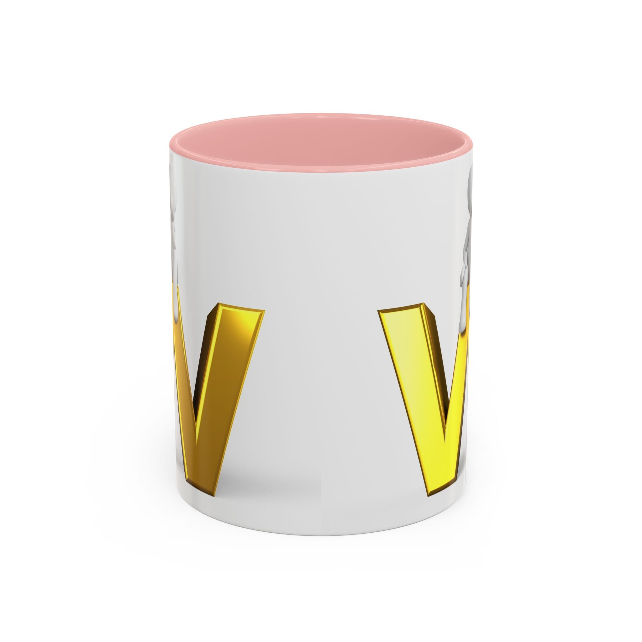 3D Letter W with Sitting Figure Mug | Accent Coffee Mug