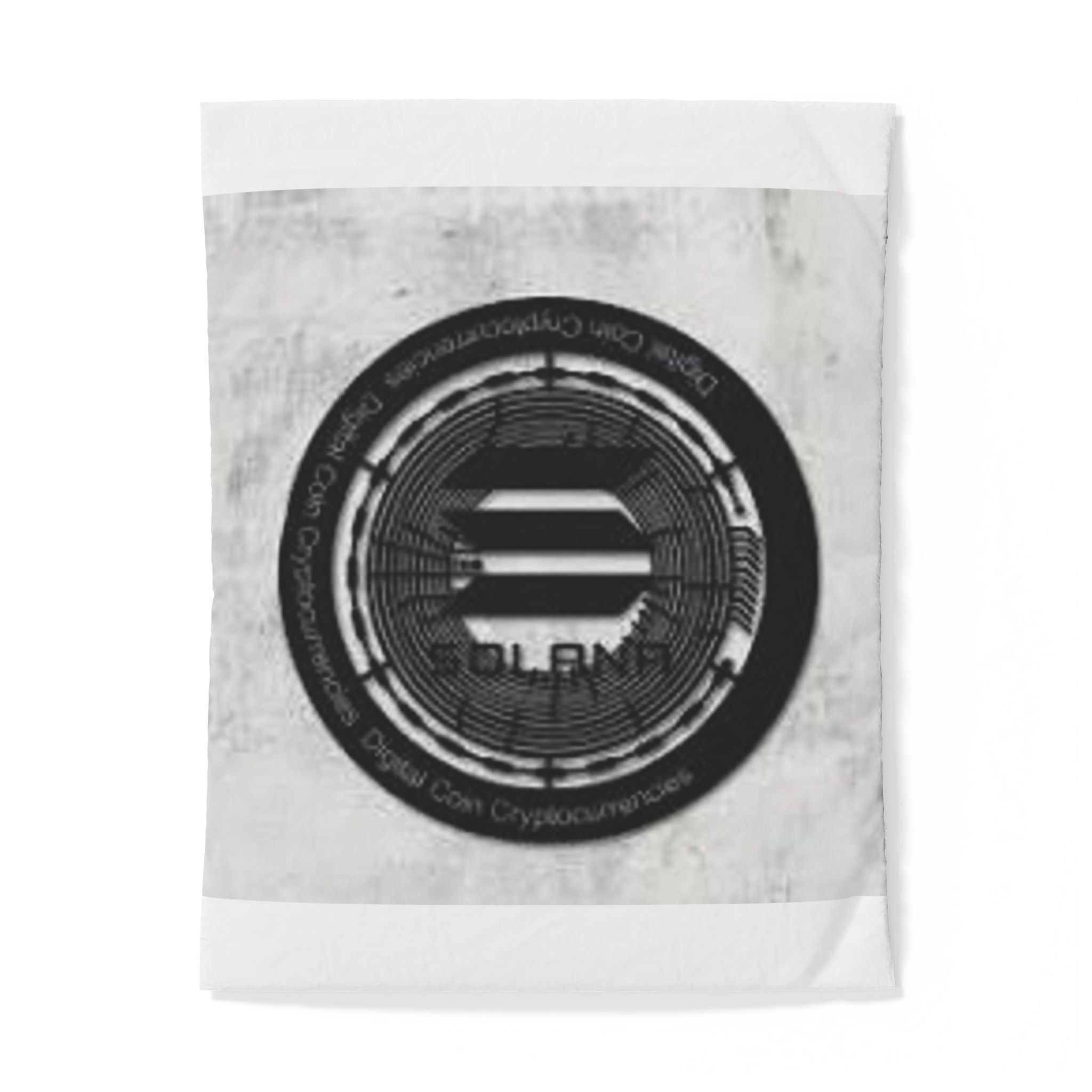 Solana Coin Logo Cotton Duvet Cover | Cryptocurrency Crypto Bedding