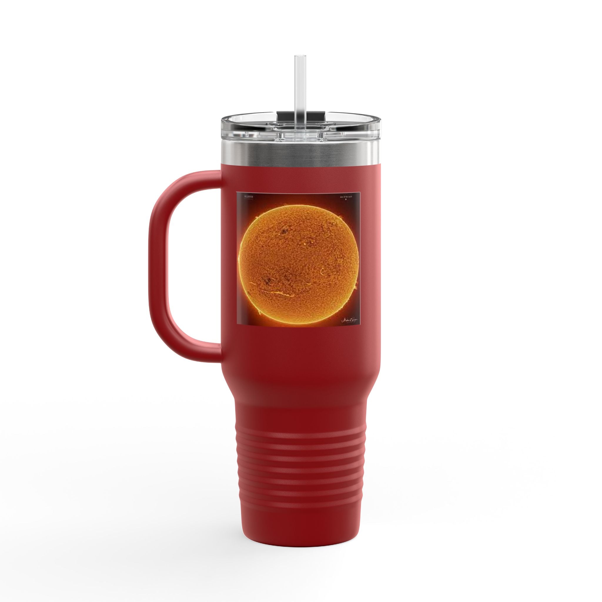 Sun Photo Travel Mug 40oz | Solar Disc Stainless Insulated Tumbler