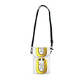 Yellow Letter Ü Charm Small Cell Phone Wallet | Crossbody Phone Pouch