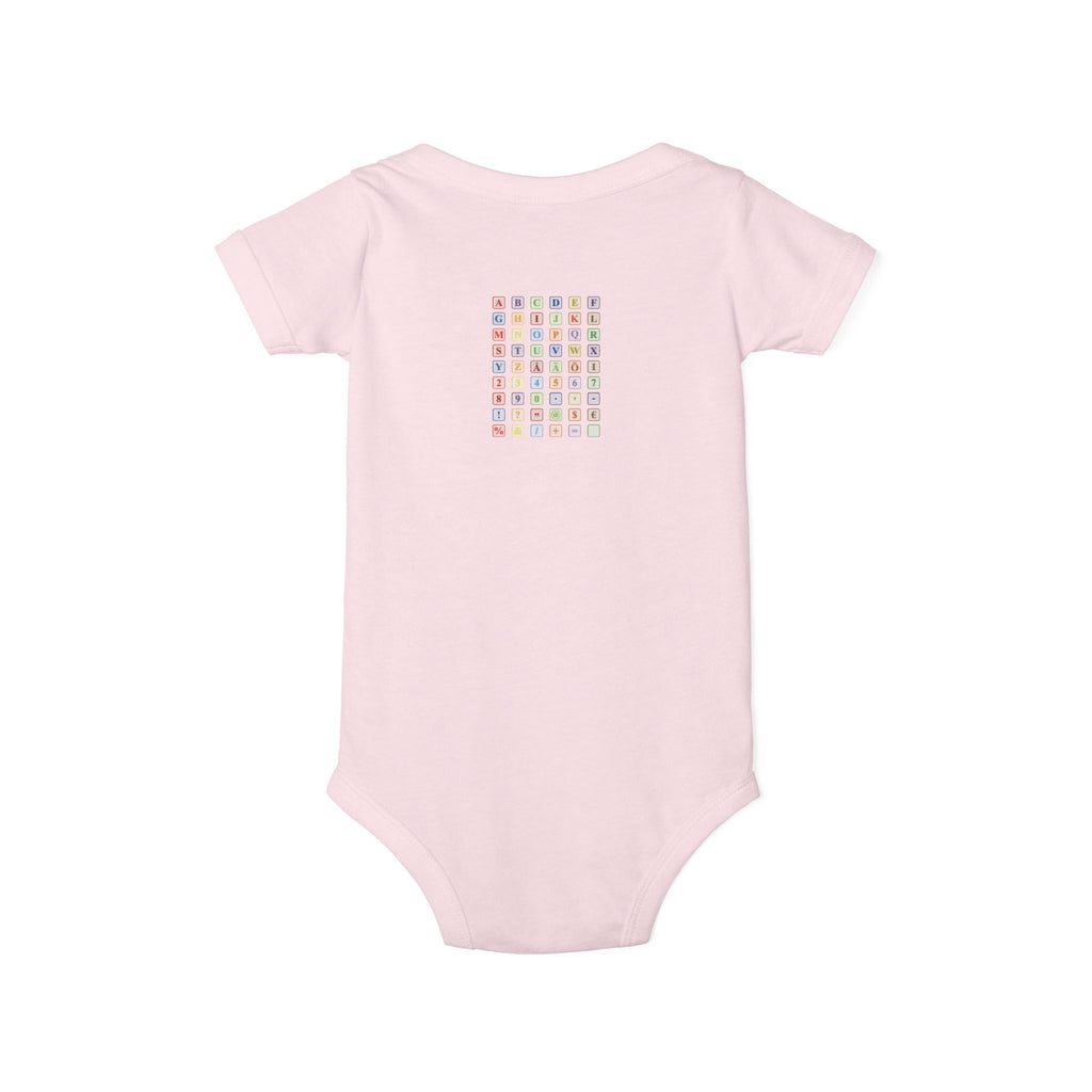 Colorful Alphabet Grid Infant One Piece | Baby Bodysuit