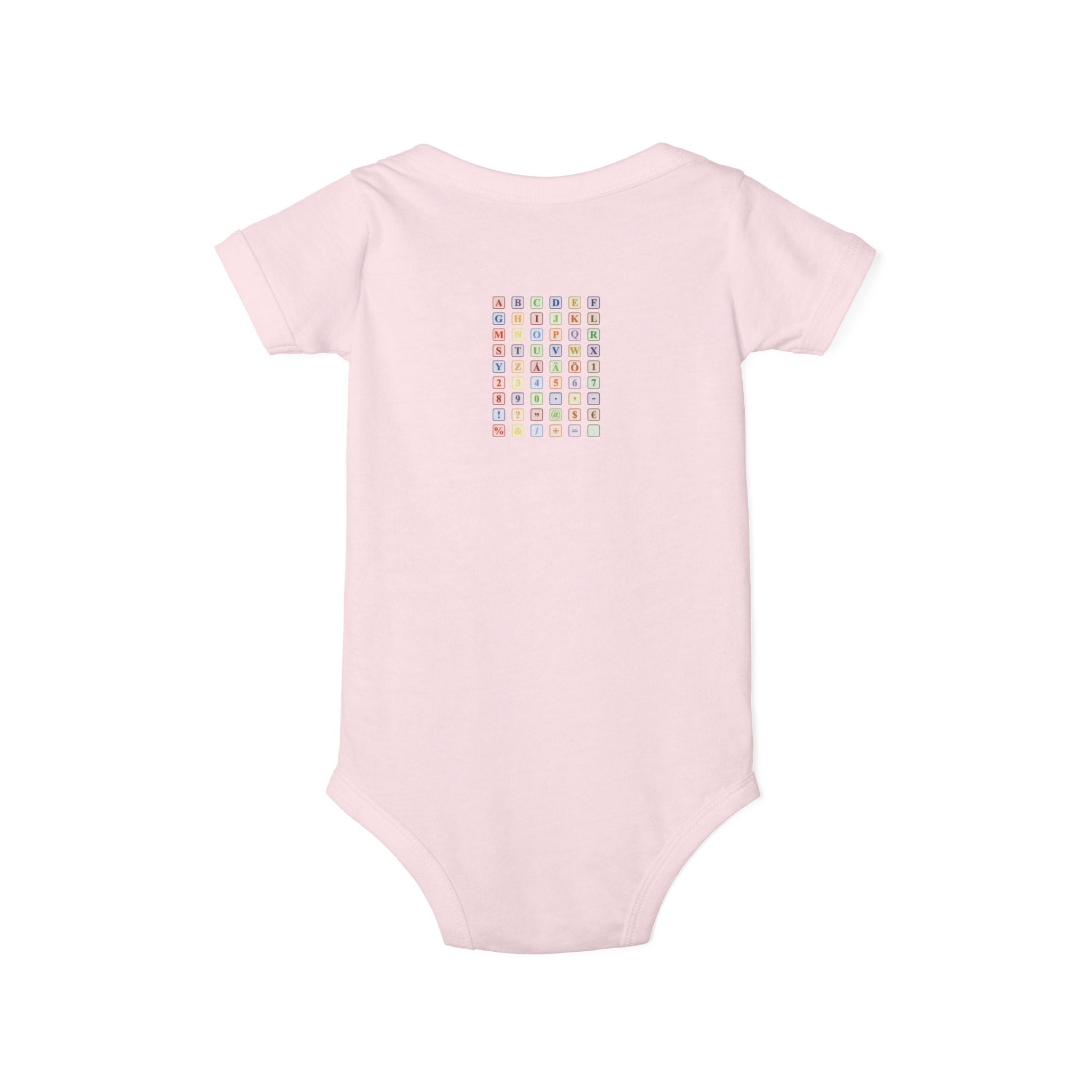 Colorful Alphabet Grid Infant One Piece | Baby Bodysuit