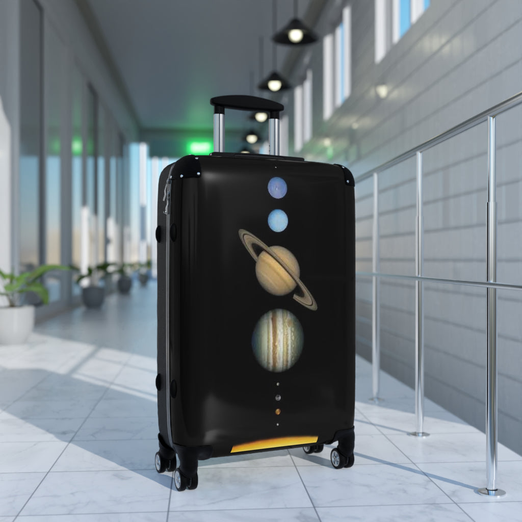 Vintage Planets Solar System Suitcase | Space Travel Luggage