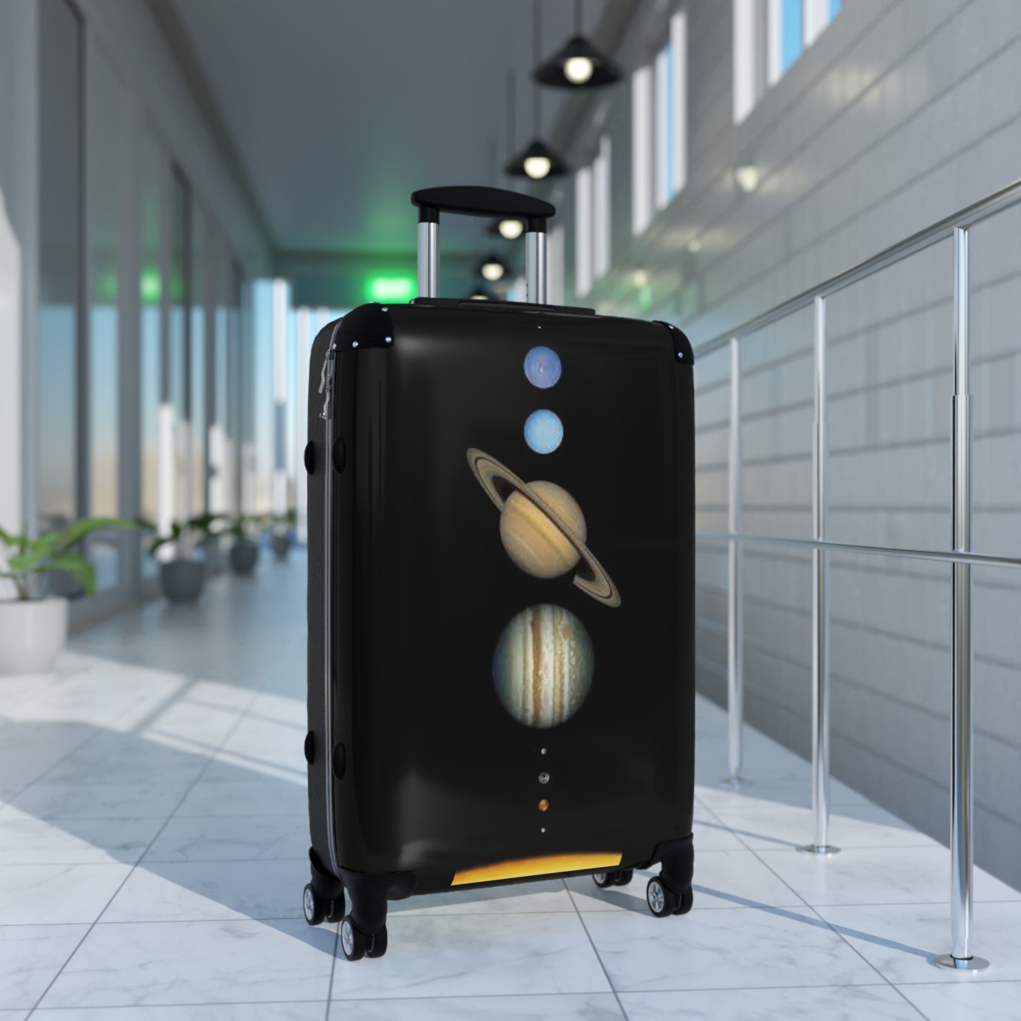 Vintage Planets Solar System Suitcase | Space Travel Luggage