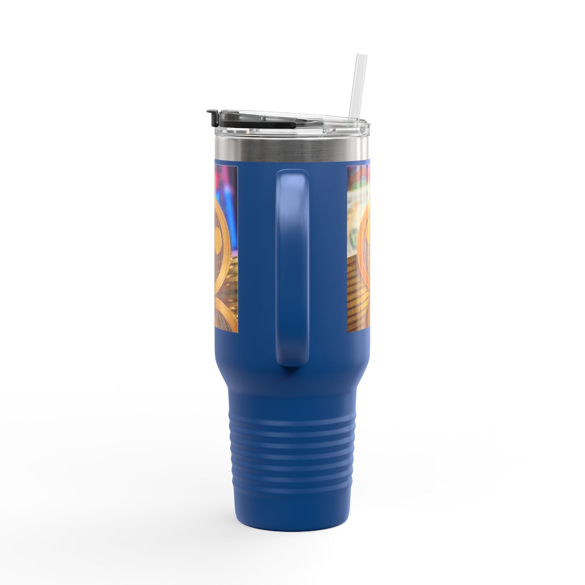 Ripple Crypto Coin Stack Insulated Travel Mug | 40oz