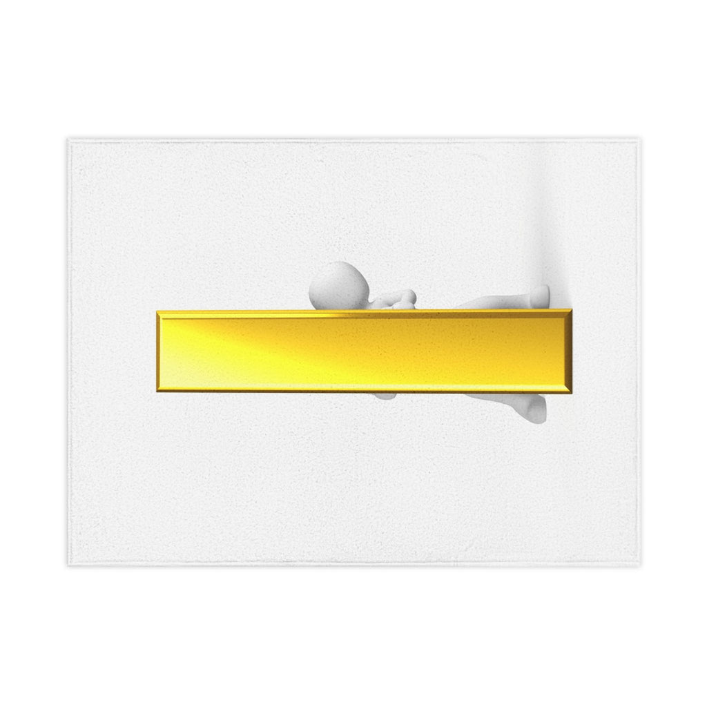 Gold Letter i 3D Character Toddler Blanket | Playful First Place Design