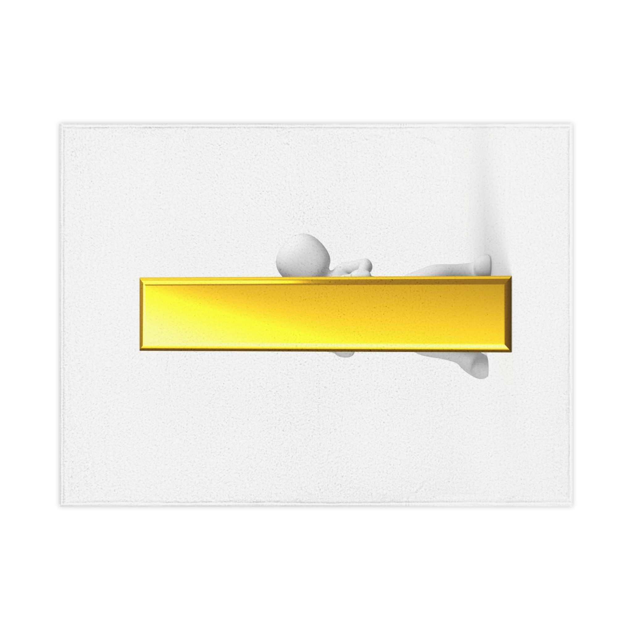 Gold Letter i 3D Character Toddler Blanket | Playful First Place Design